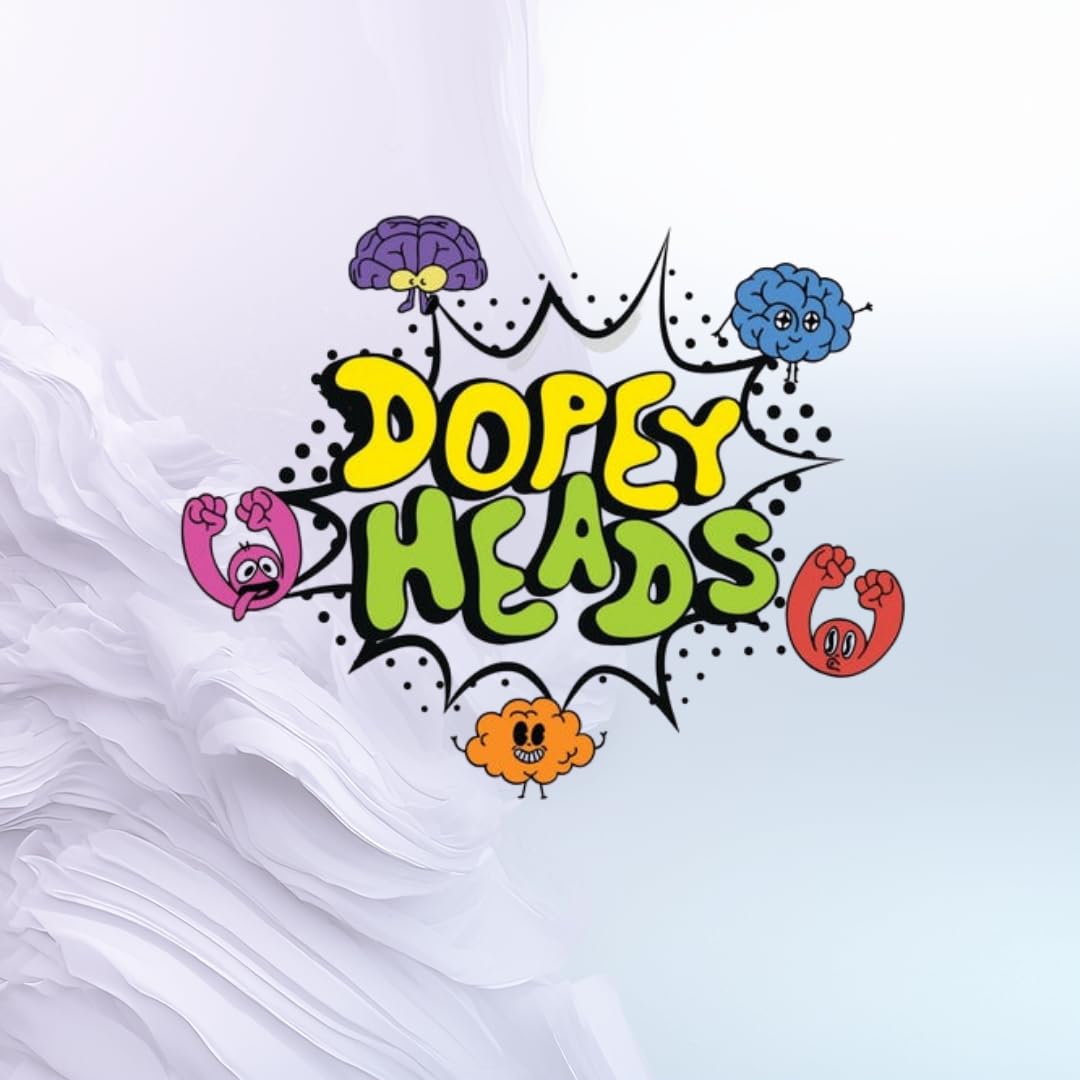 Dopey Heads Assorted Hard Candy - 5 Flavours, Blue Raspberry Focus | HALAL | 198g Bag