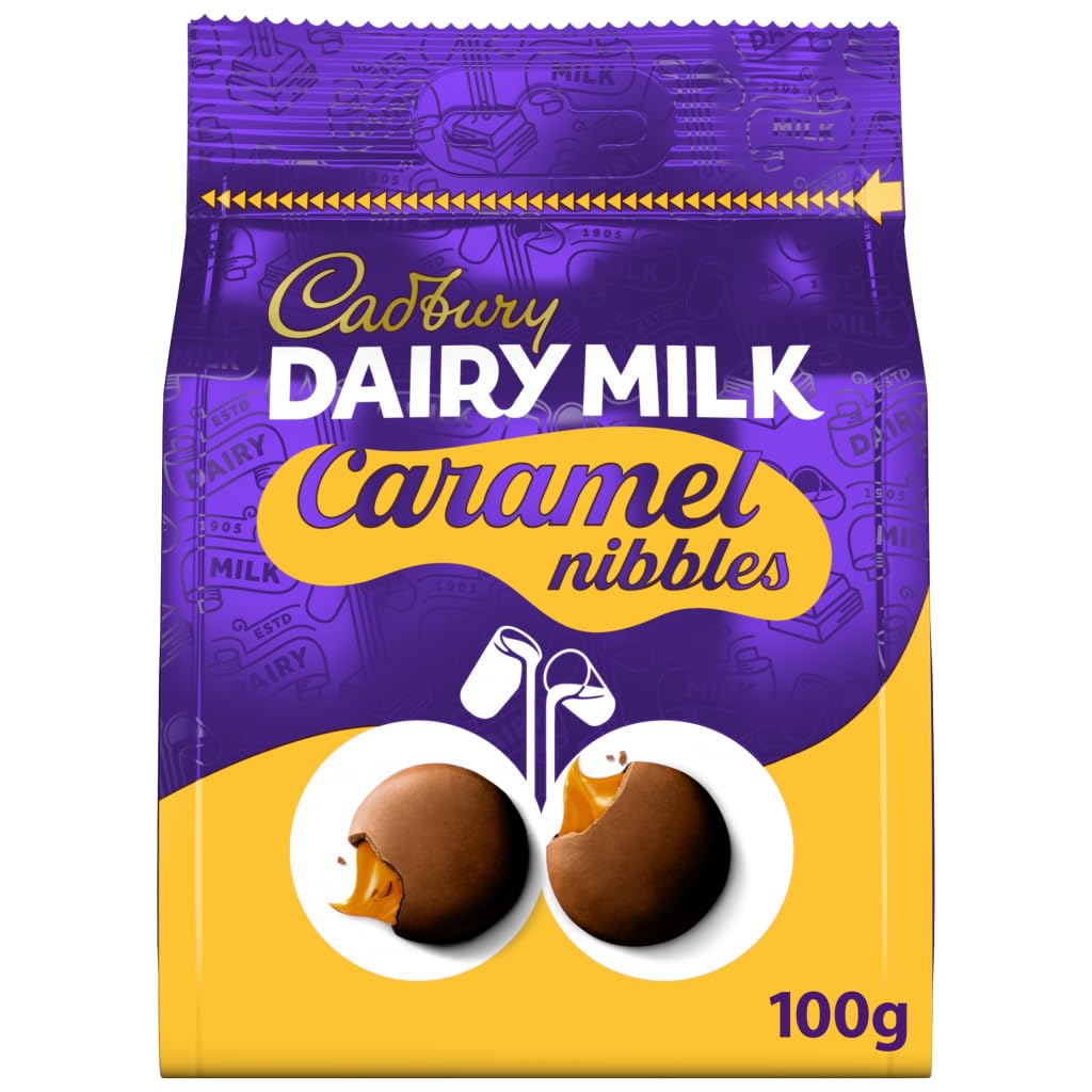 Cadbury Dairy Milk Caramel Nibbles Chocolate 100g - Share Bag