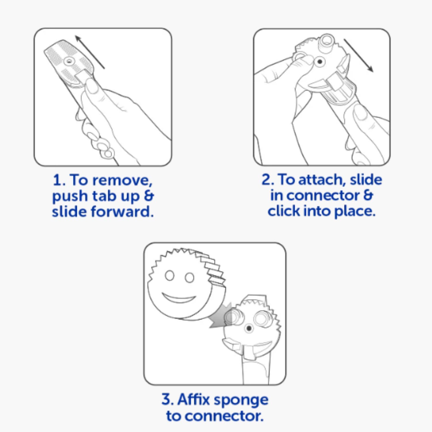 Scrub Daddy Dish Daddy Wand & Connector Head - Soap Dispensing Dish Brush with Replaceable Heads 4