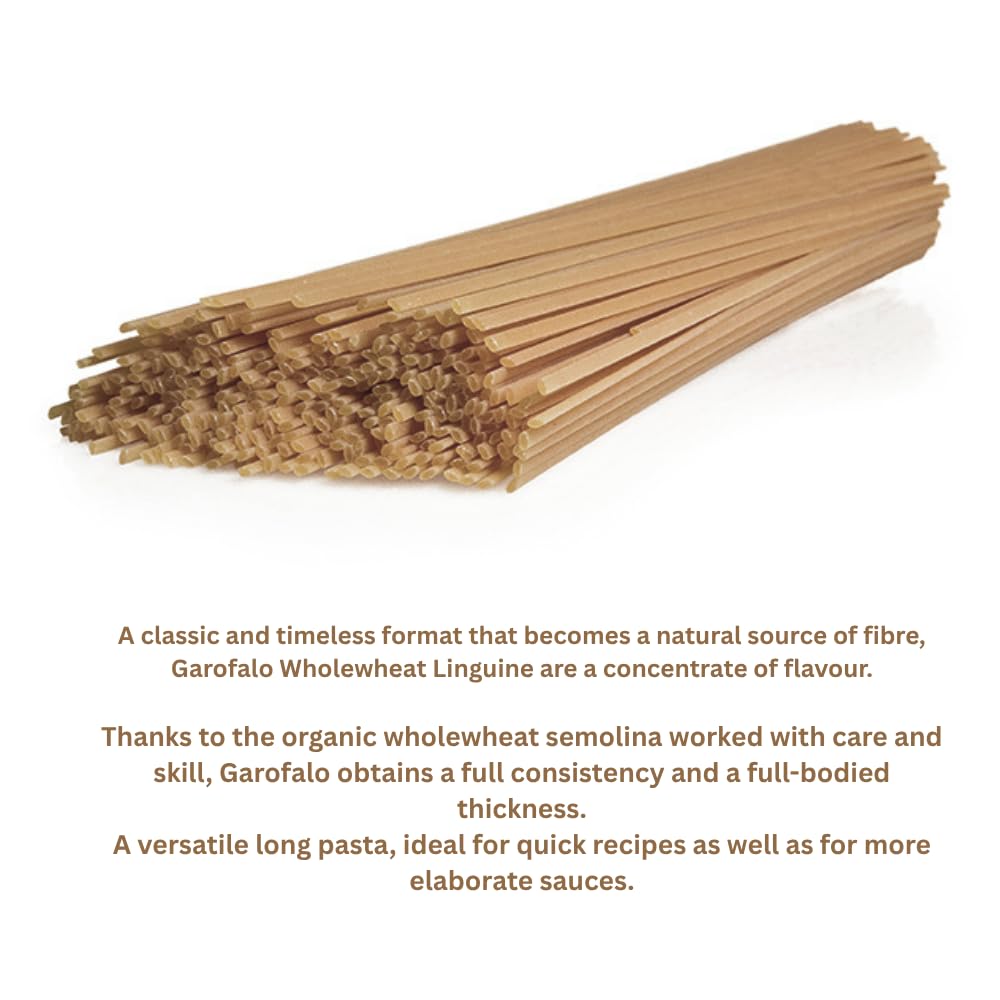 Garofalo Organic Wholewheat Linguine Italian Pasta, 500g 4