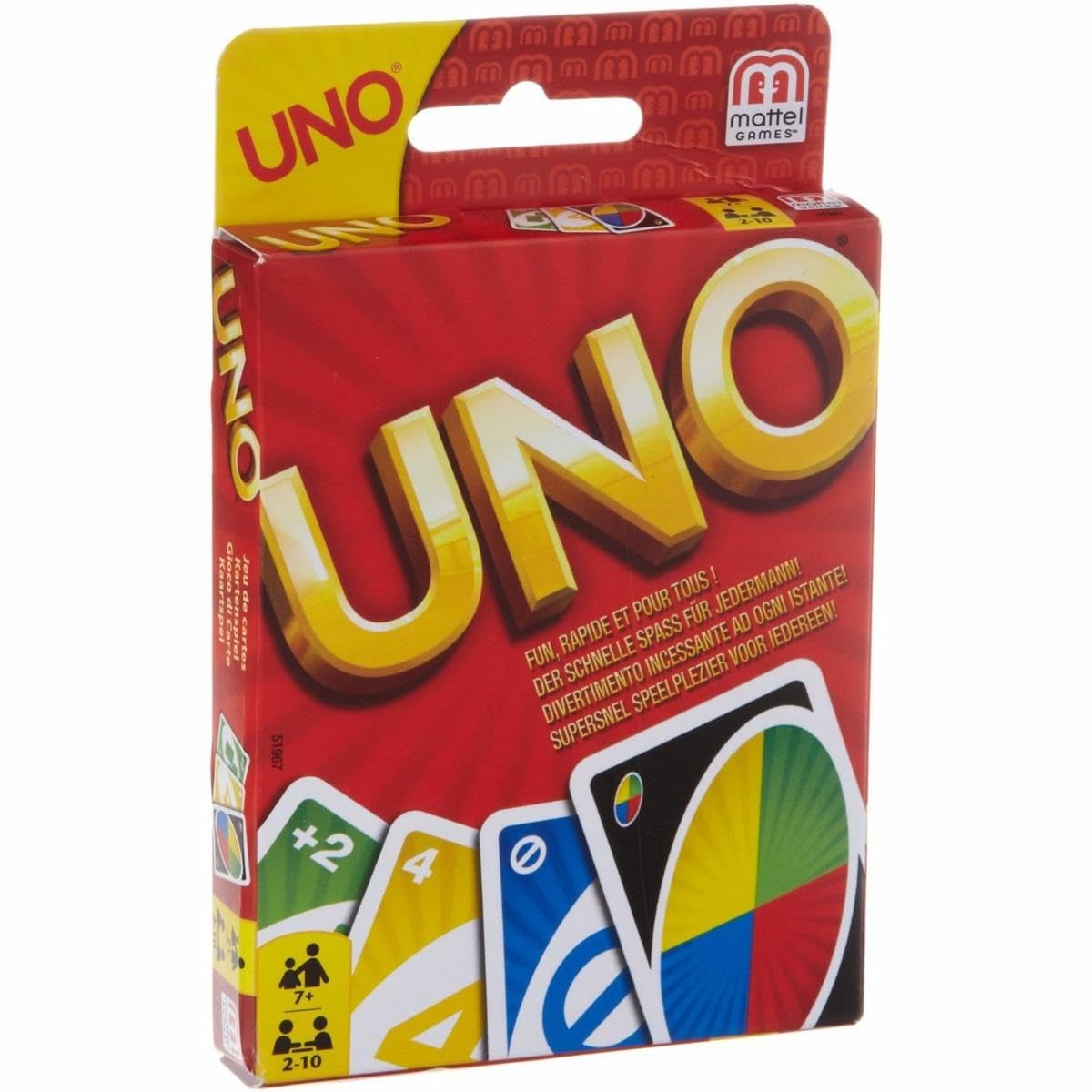 Mattel UNO Card Game - 112 Cards | Portable | Multiple Languages