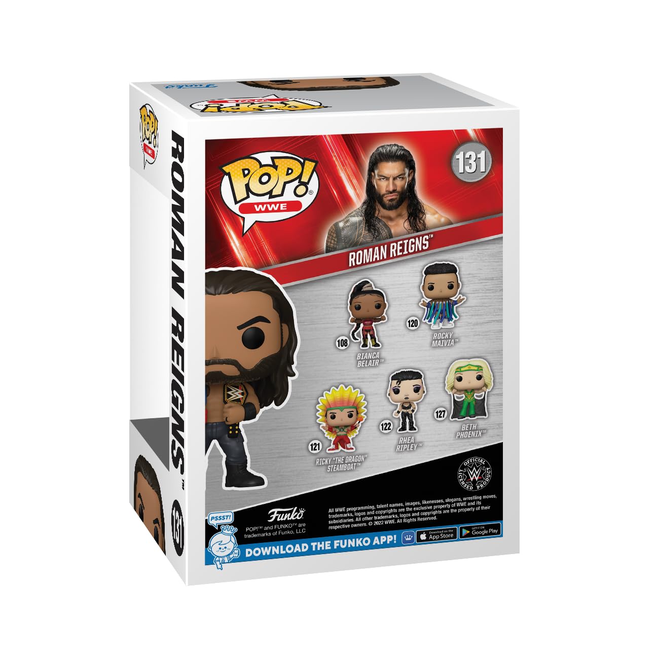 Funko Pop! WWE - Roman Reigns with Belts Vinyl Figure #131 (72233) 5