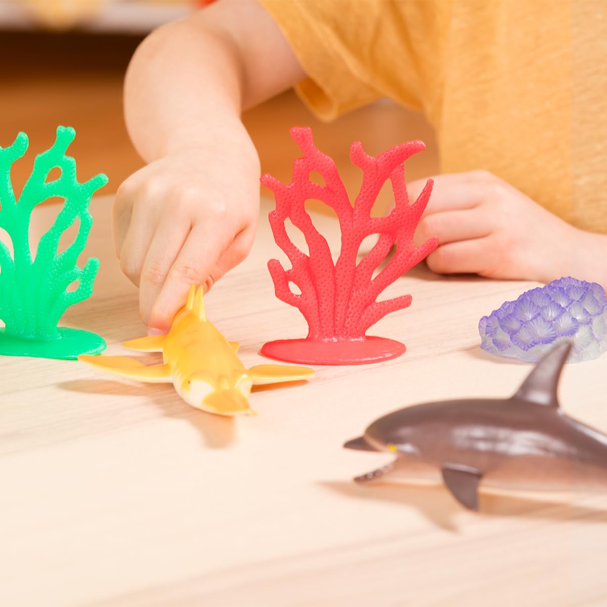 Terra by Battat Marine World Ocean Animal Toy Set - 60 Pieces | Realistic Figures | Ages 3+ 3
