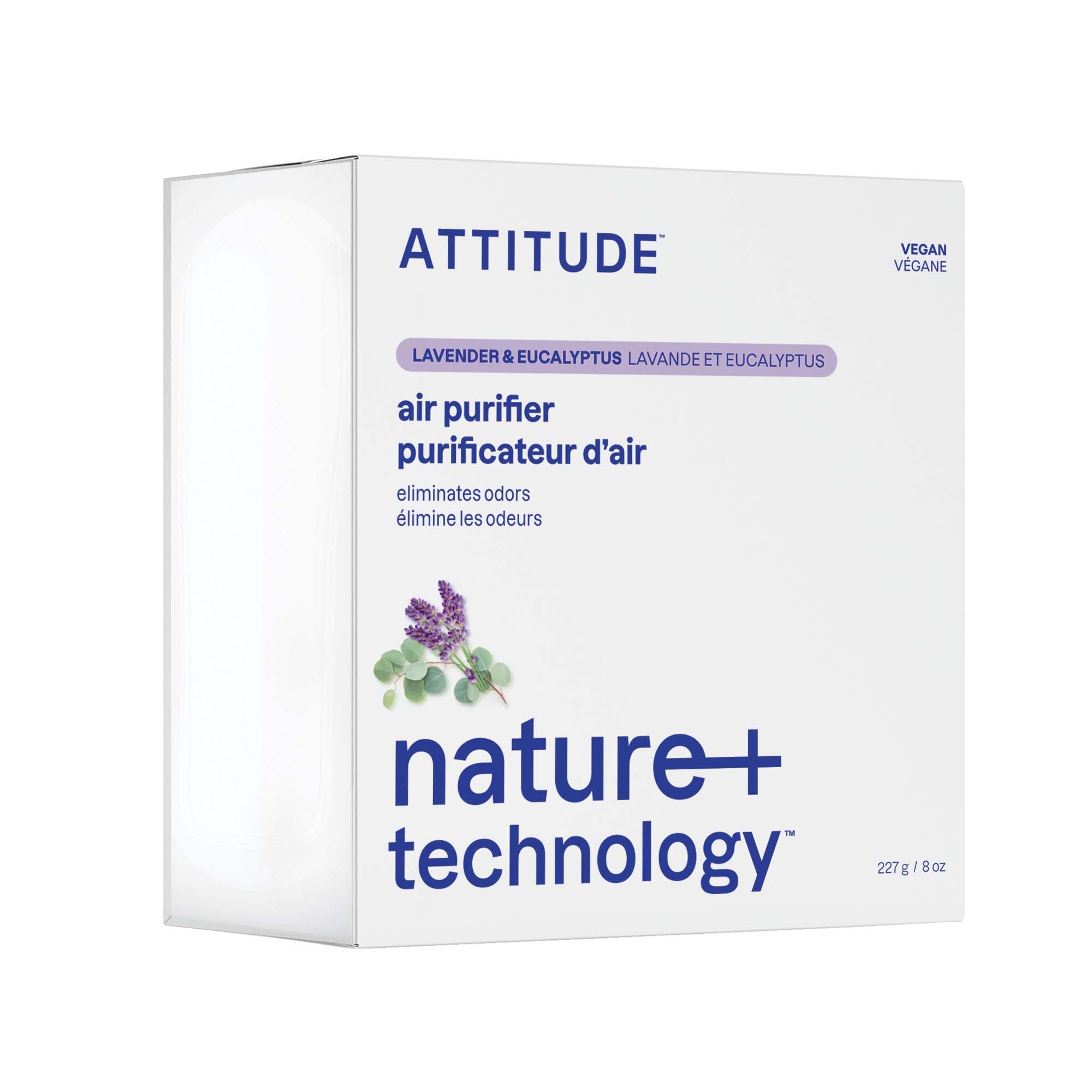 ATTITUDE Odor Eliminator with Activated Carbon | Lavender & Eucalyptus Scent | Vegan & Cruelty-Free