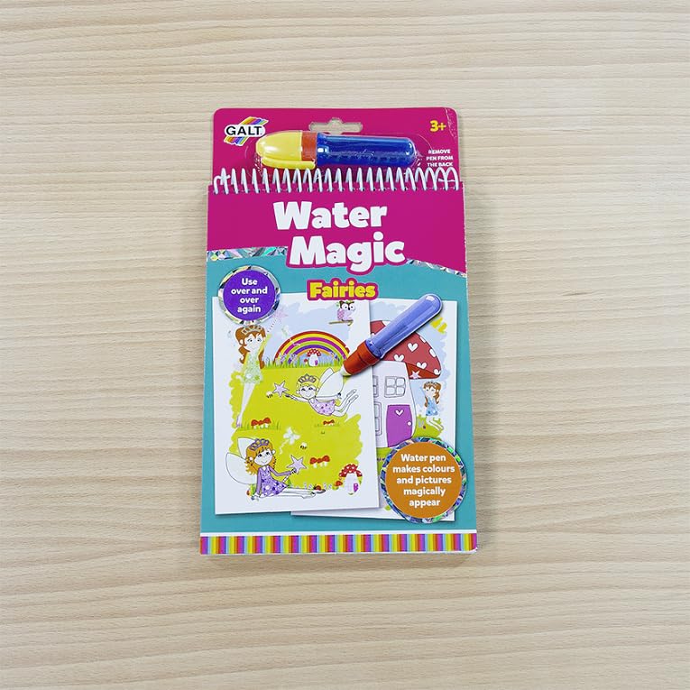 Galt Water Magic - Fairies Colouring Book | Mess-Free Reusable | Ages 3+ 6