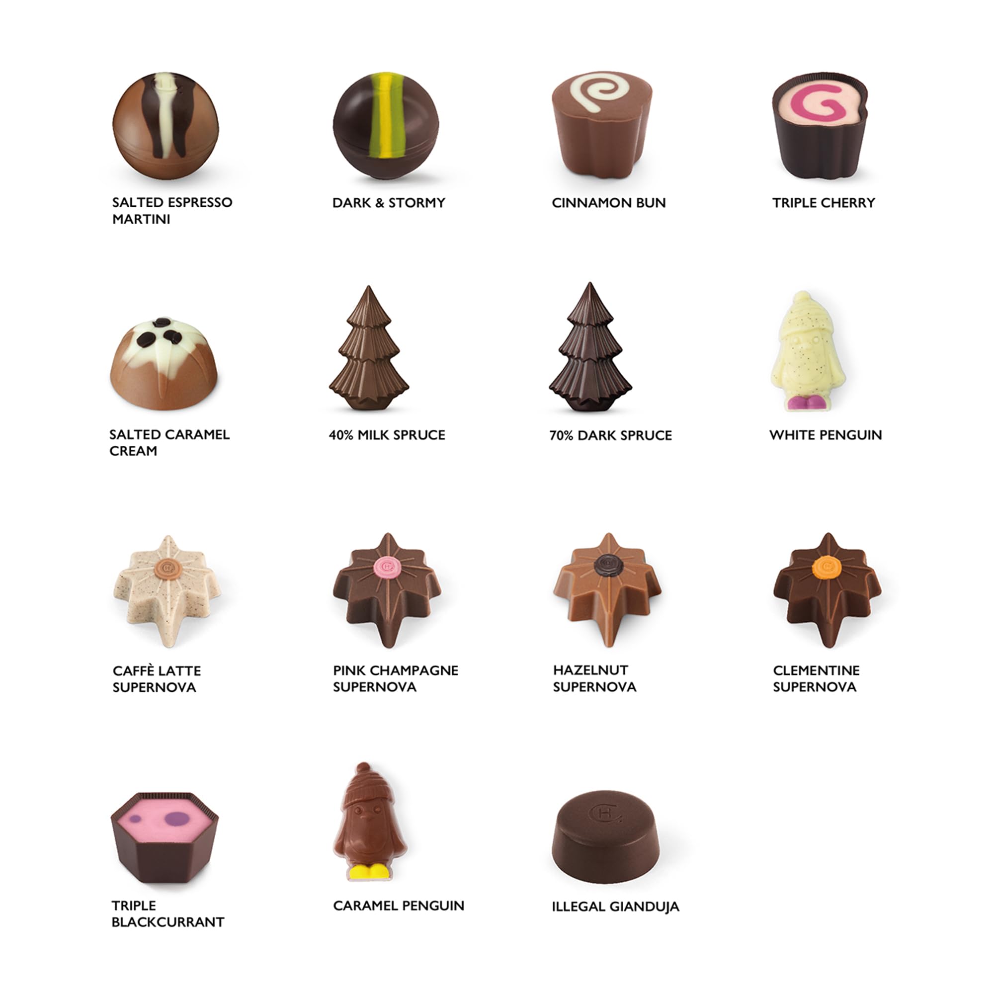 Hotel Chocolat Classic Christmas Sleekster - 28 Assorted Chocolates 2024 Edition