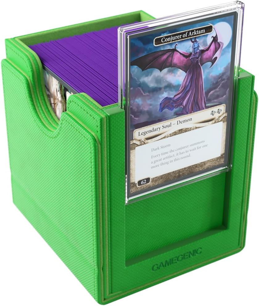 Gamegenic Magic: The Gathering Commander Sidekick Pro 100+ XL Deck Box Green 5
