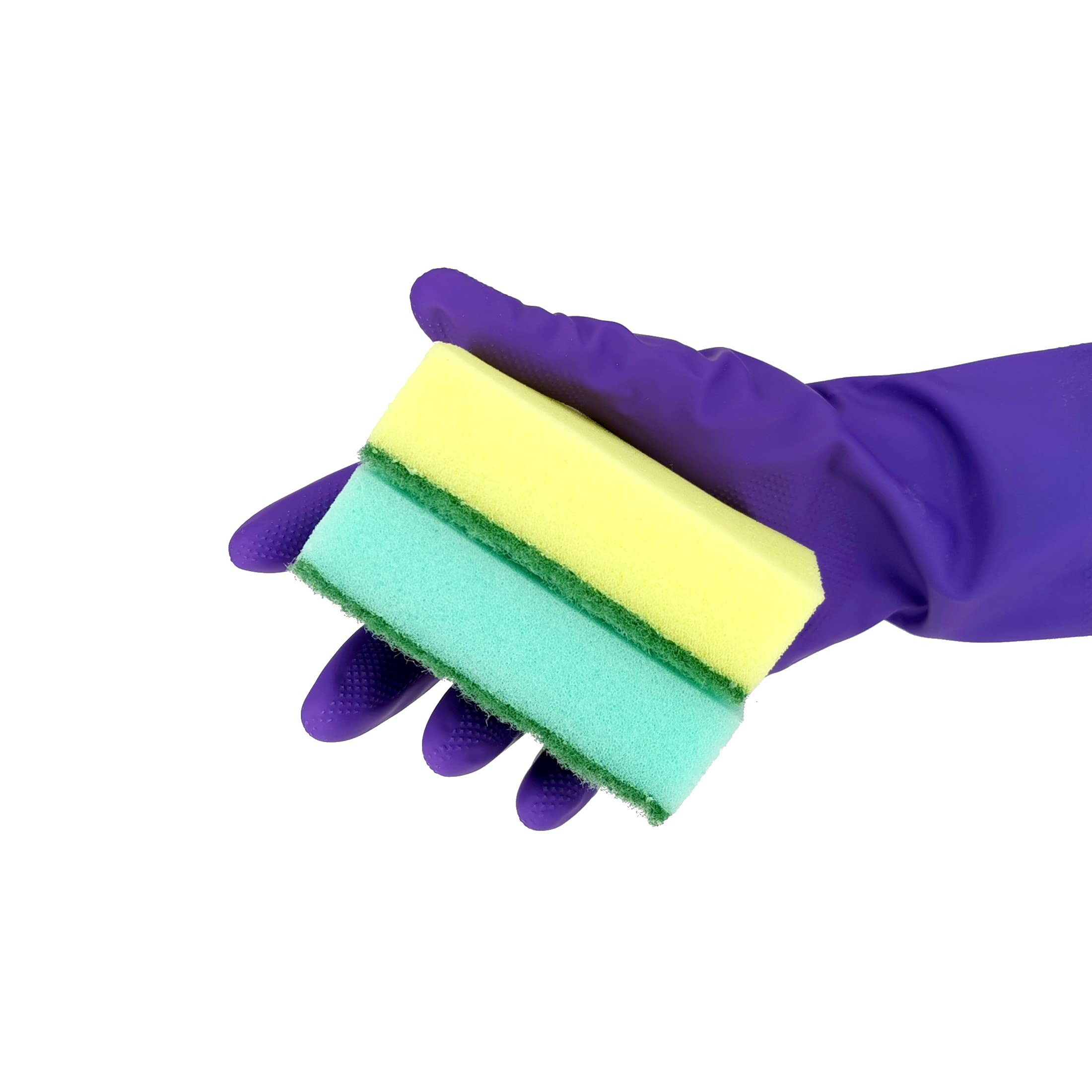 IDEA HOME MAXI Dishwashing Sponge - Dual-Sided Scrub Kit, 5 Pack | 100x75x30mm