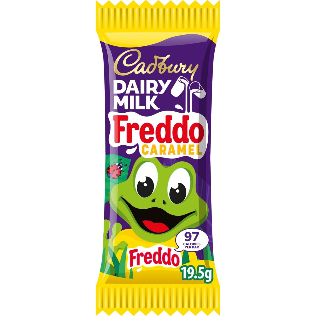 Cadbury Dairy Milk Freddo Caramel Chocolate Bar 19.5g (Pack of 60 Bars)
