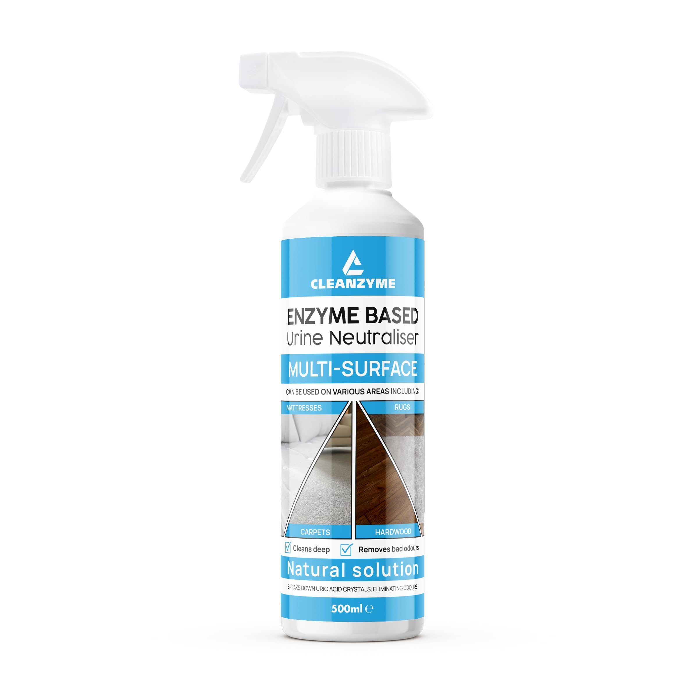 Cleanzyme Urine Odour Neutraliser - Enzyme Formula for Spots & Stains | 500ml