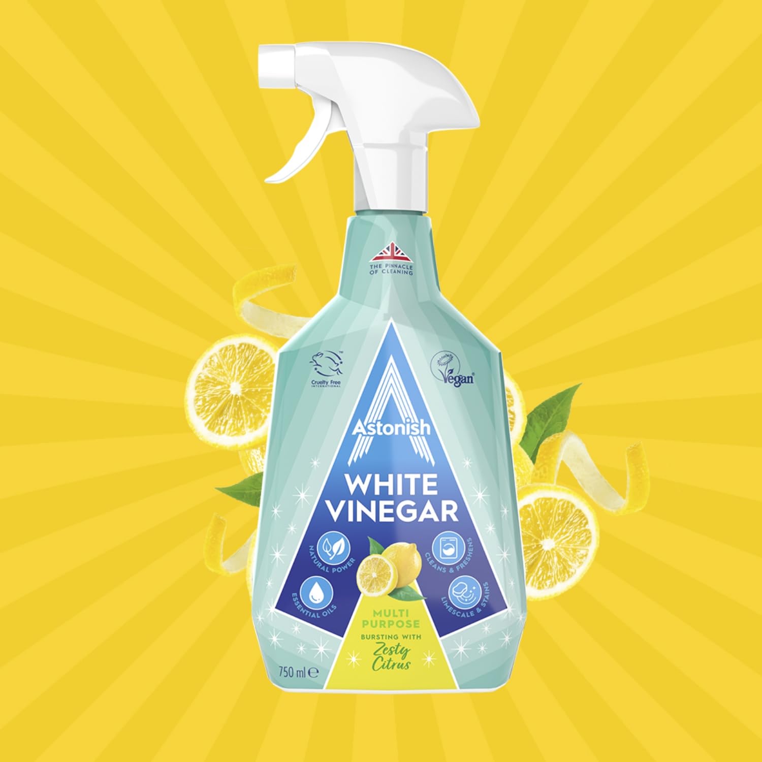 Astonish - Multipurpose Cleaning Spray with White Vinegar & Lemon Scent 4