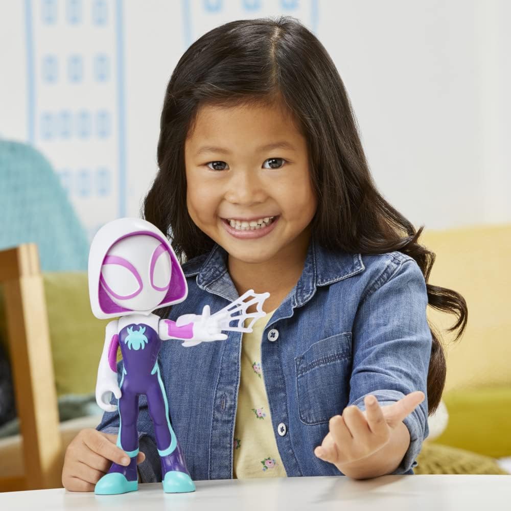 Hasbro Marvel Spidey and His Amazing Friends Supersized Ghost-Spider Action Figure - 22.5 cm Poseable Super Hero Toy 5