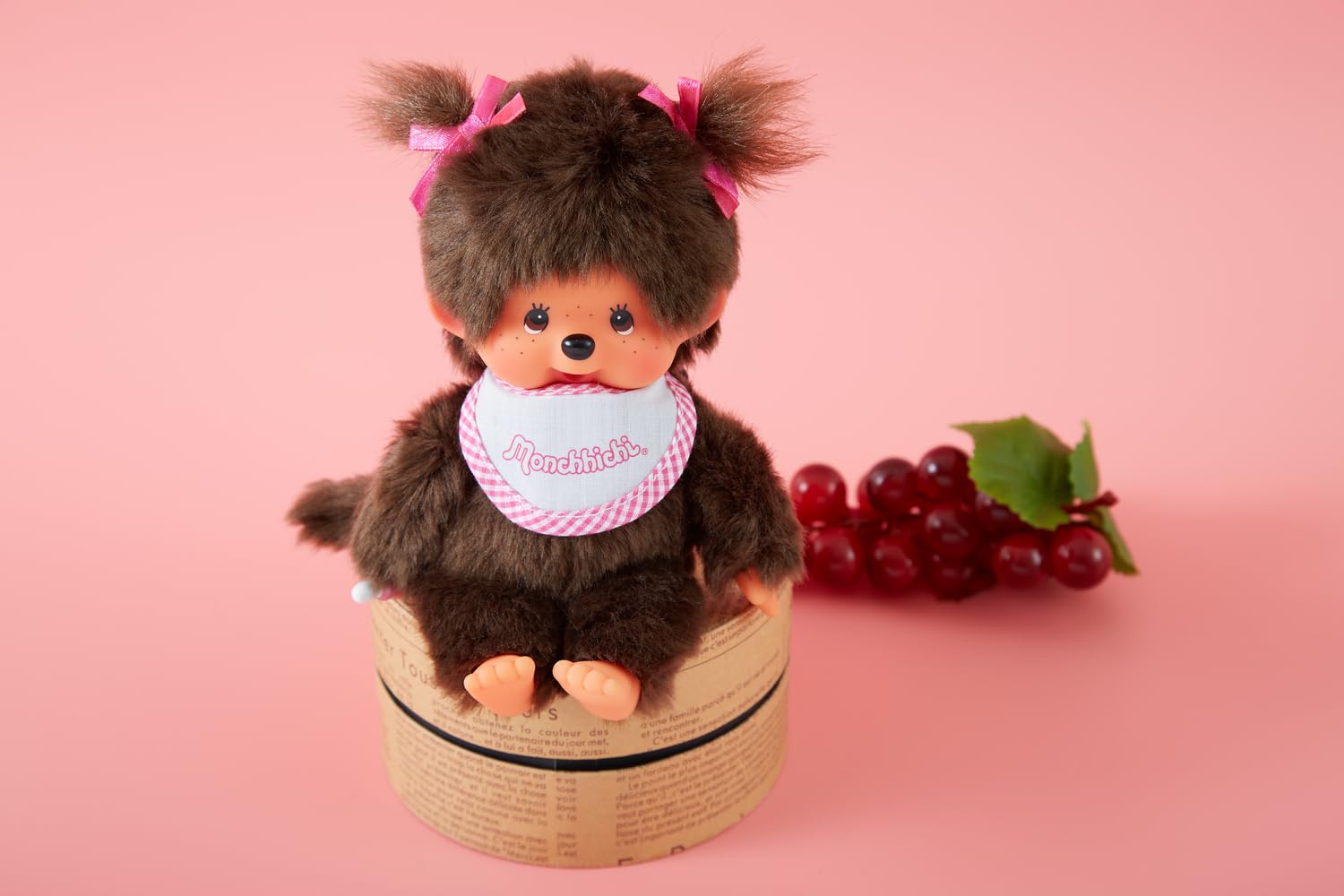 Monchhichi Classic 20cm Pink Girl Doll - Sekiguchi Plush Toy 8