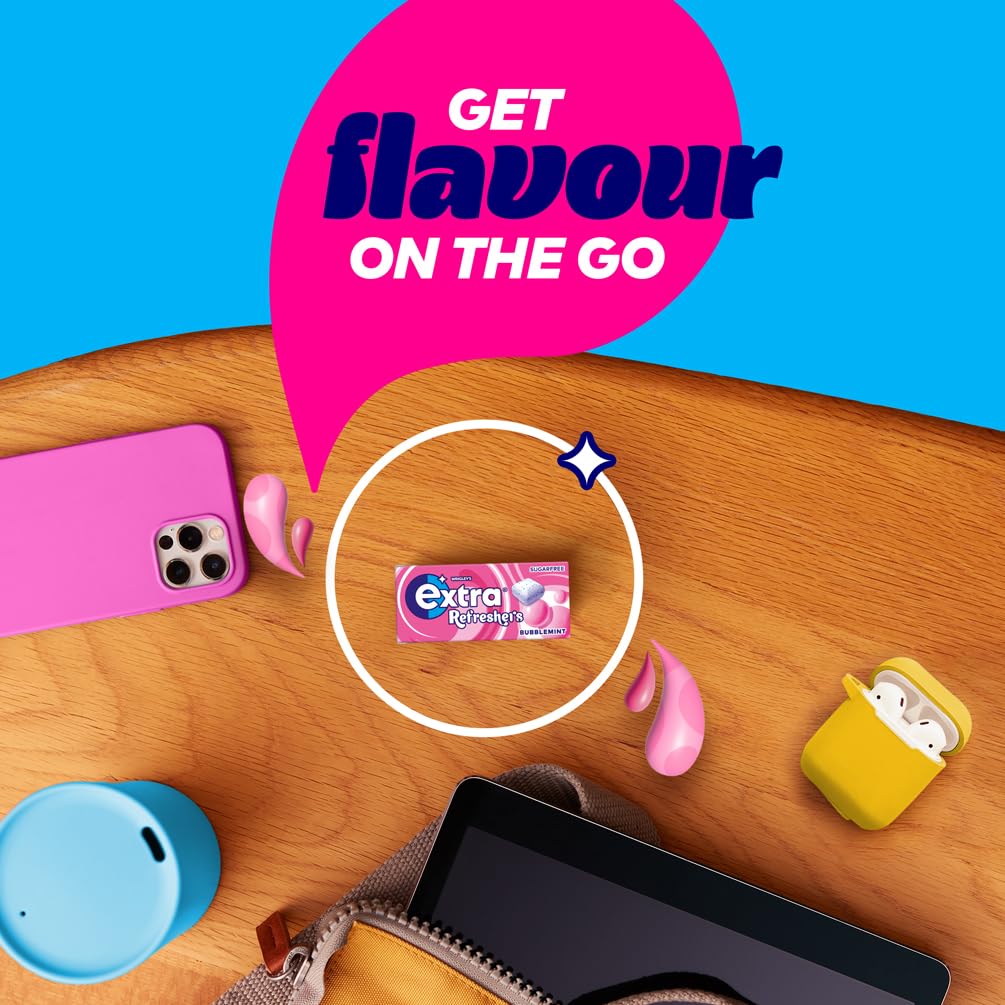 Extra - Refreshers Chewing Gum Bubblemint (112 Pieces, 16 Packs) 5