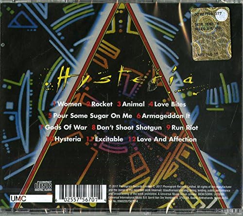 Def Leppard - Hysteria (Remastered 2017) [Audio CD]