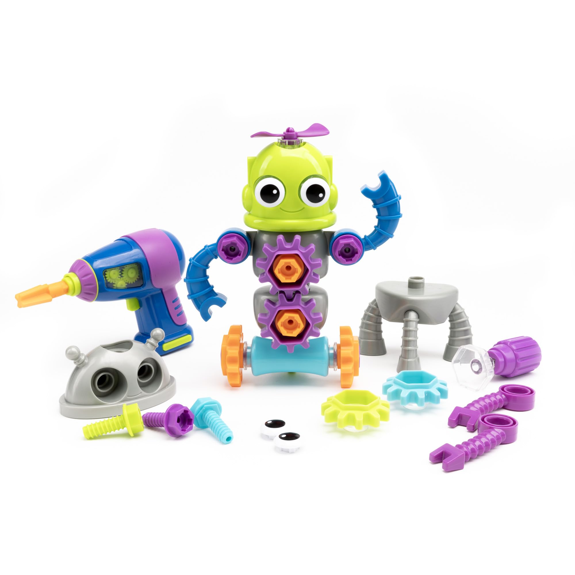Learning Resources Design & Drill Robot Workshop - Building Set for Kids 3+
