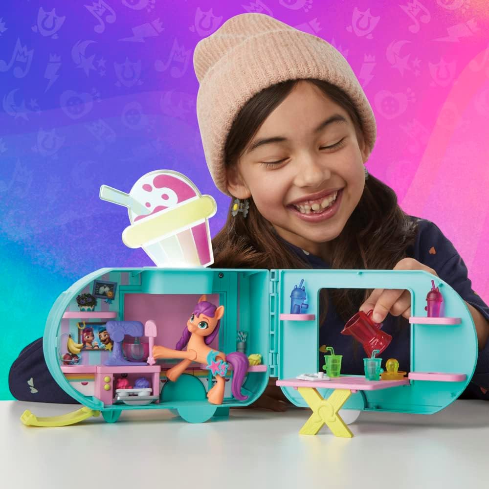 My Little Pony Sunny Starscout Smoothie Truck - Interactive Playset for Kids 5+ 5