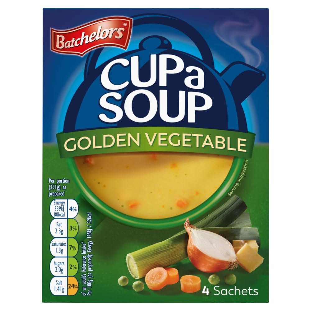 Batchelors Cup a Soup Golden Vegetable Instant Soup Sachets, 82g Box (Pack of 9) 3