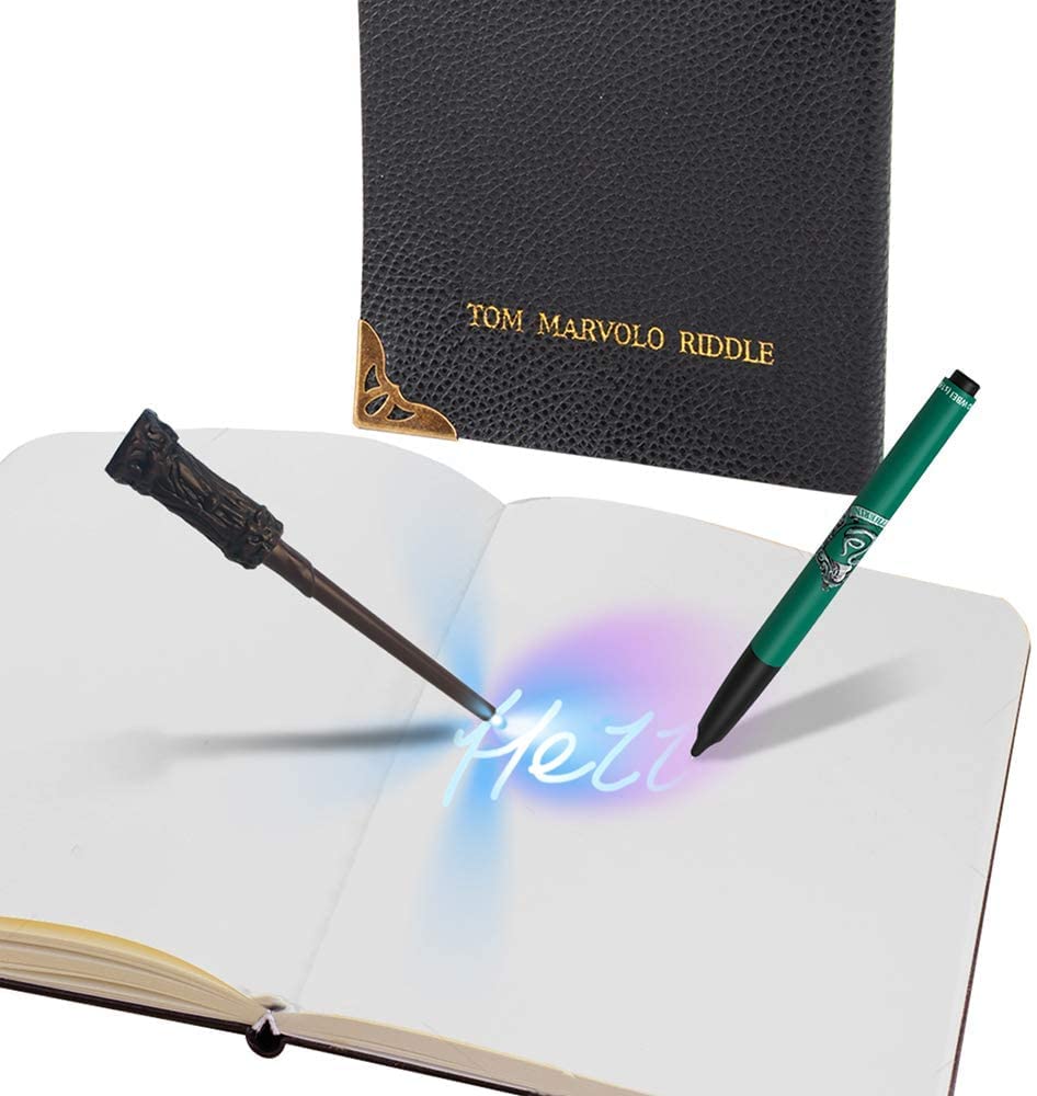 WOW! STUFF - Tom Riddle's Secret Diary with Slytherin Invisible Ink Pen & UV Light-Up Wand 6