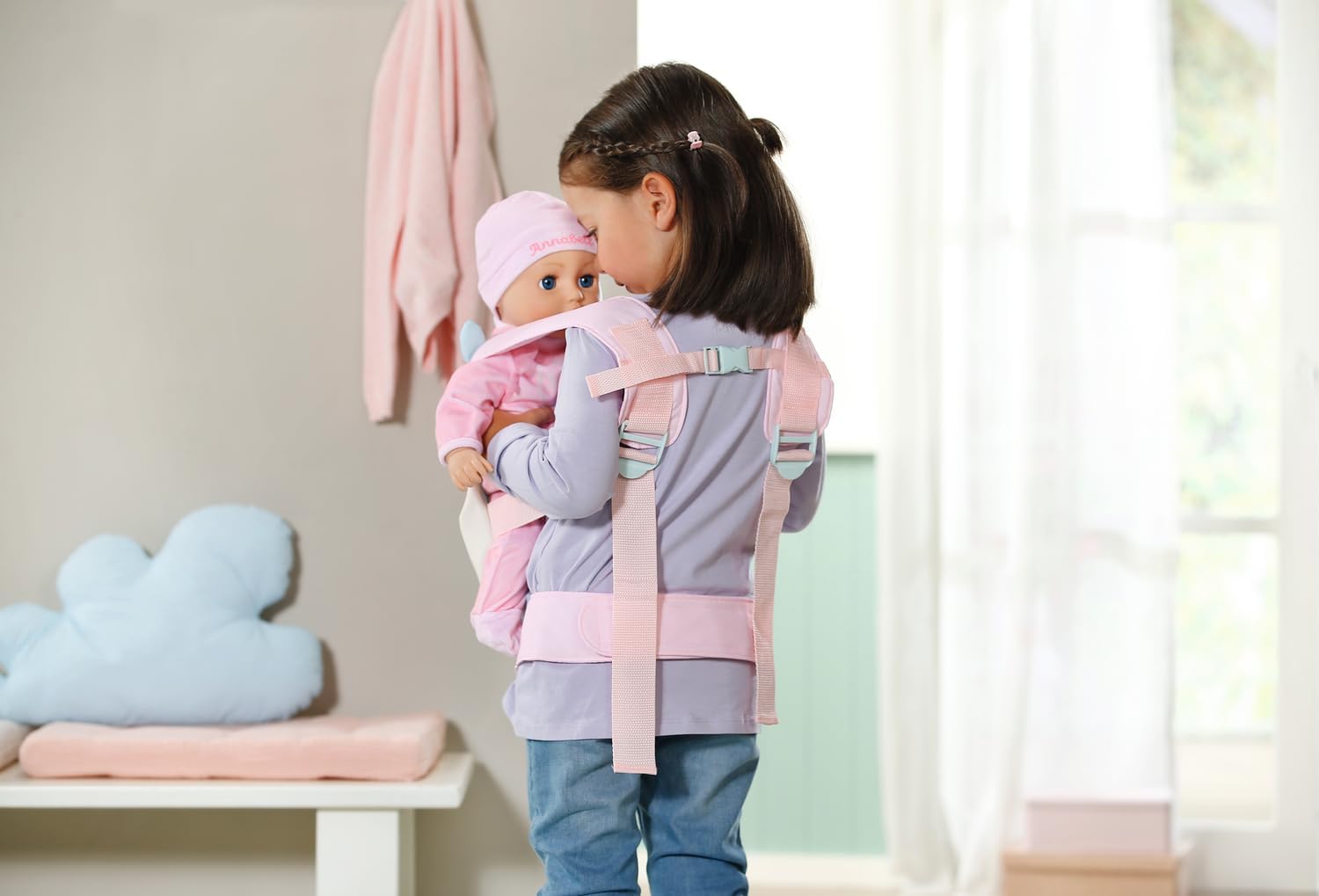 Baby Annabell Active Baby Carrier 710463 - Adjustable Doll Carrier for Kids 4