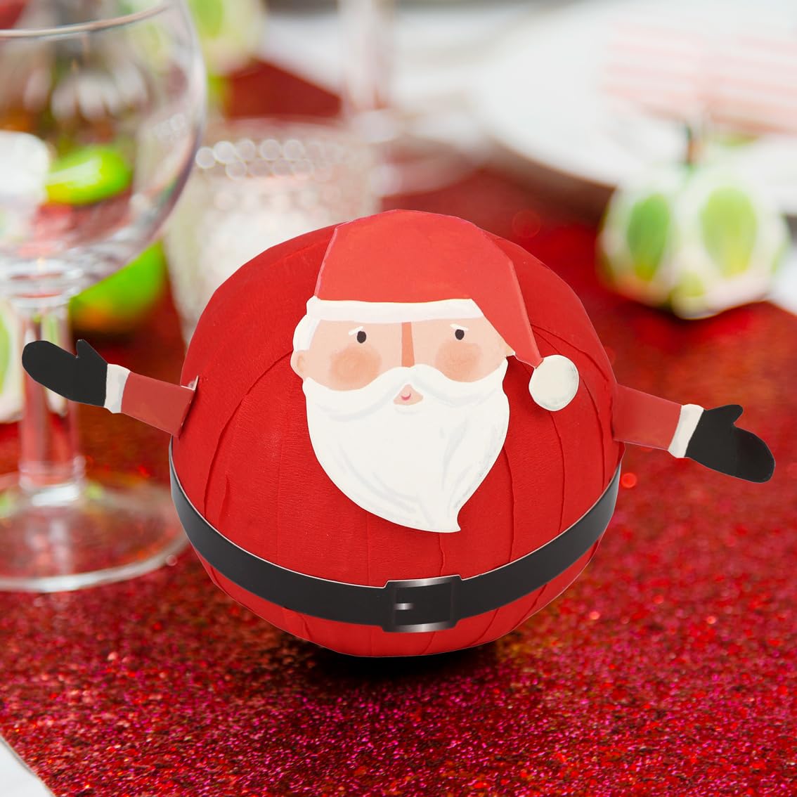 Talking Tables Pass the Parcel Christmas Kids Game - Santa Wonderball with 12 Jokes & 10 Mini Surprises 4