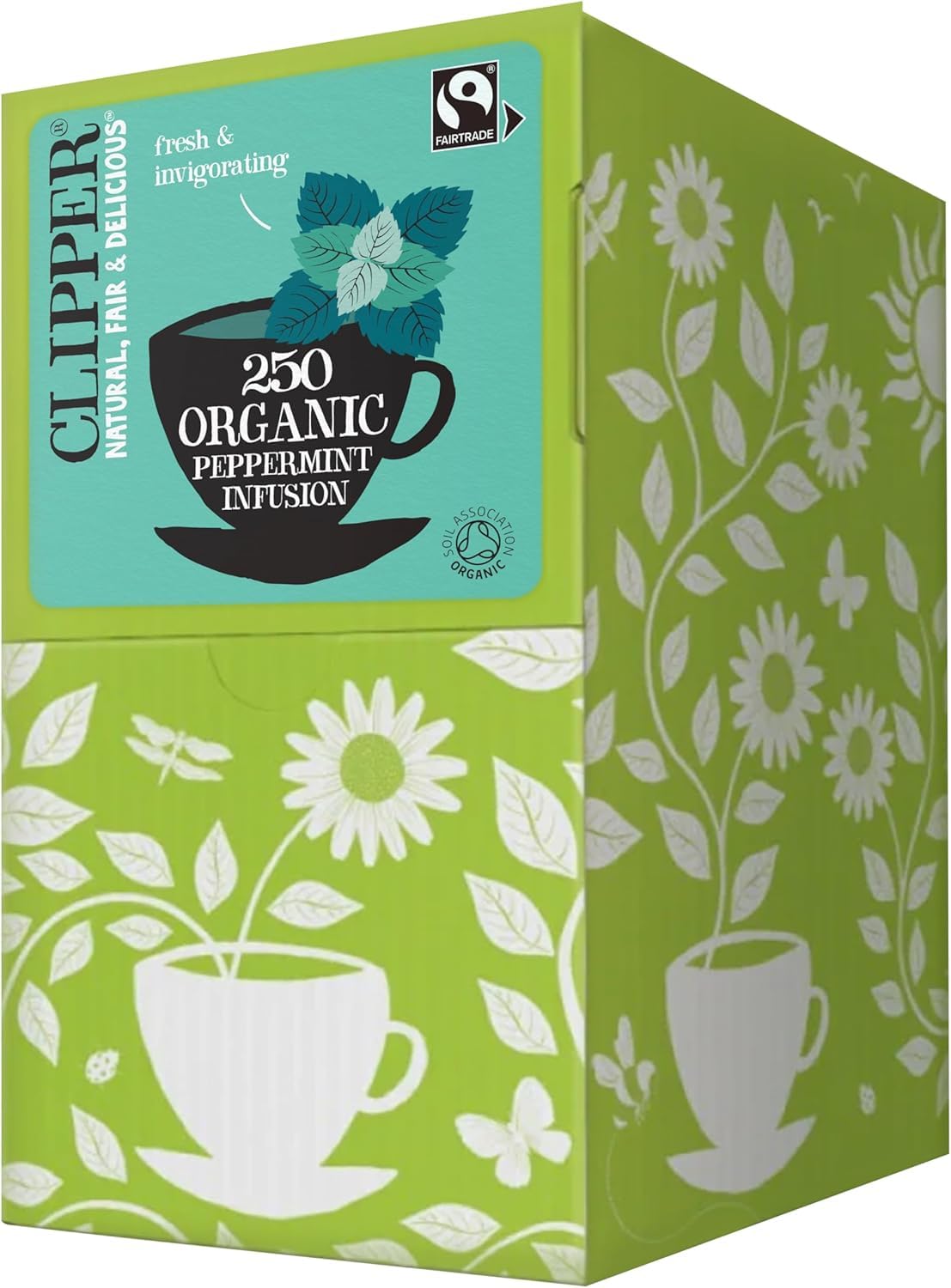 Clipper - Organic Peppermint Tea Bags | 250 Individually Wrapped Fairtrade Herbal Infusion