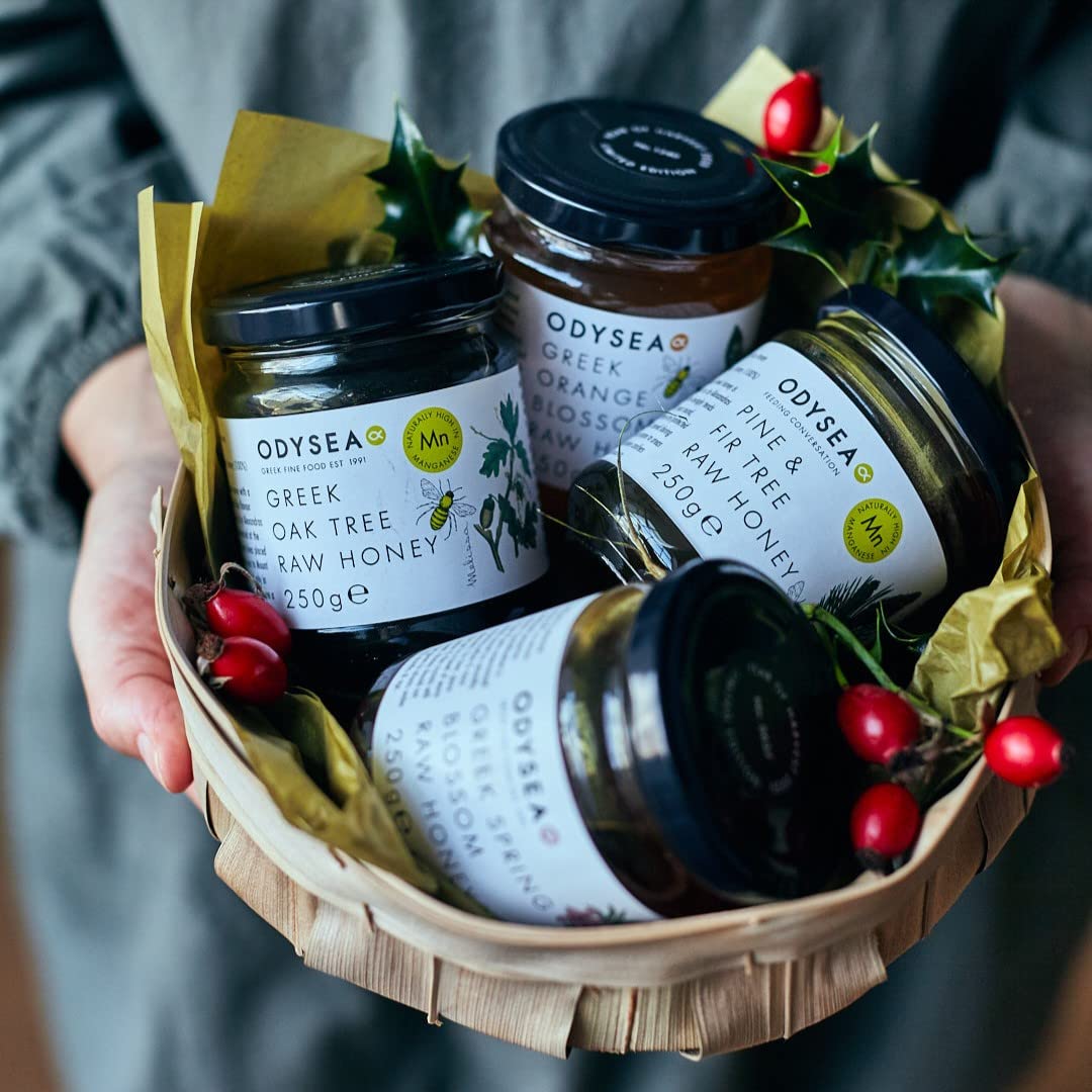 Odysea Greek Spring Flower Blossom Honey, 250g - Cold-Extracted Unfiltered Raw Honey 4