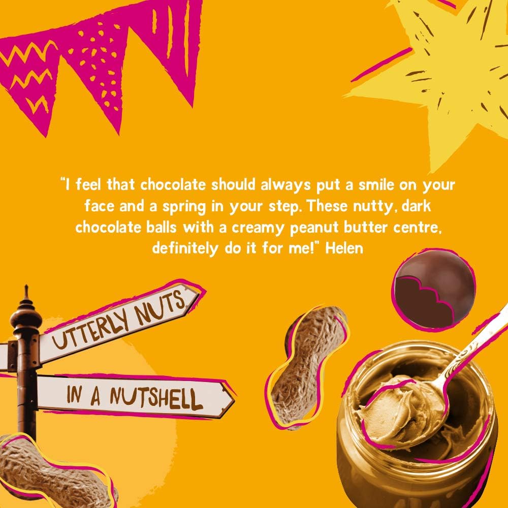 Montezuma - 70% Cocoa Dark Chocolate with Peanut Butter Truffle Bites 120g 7