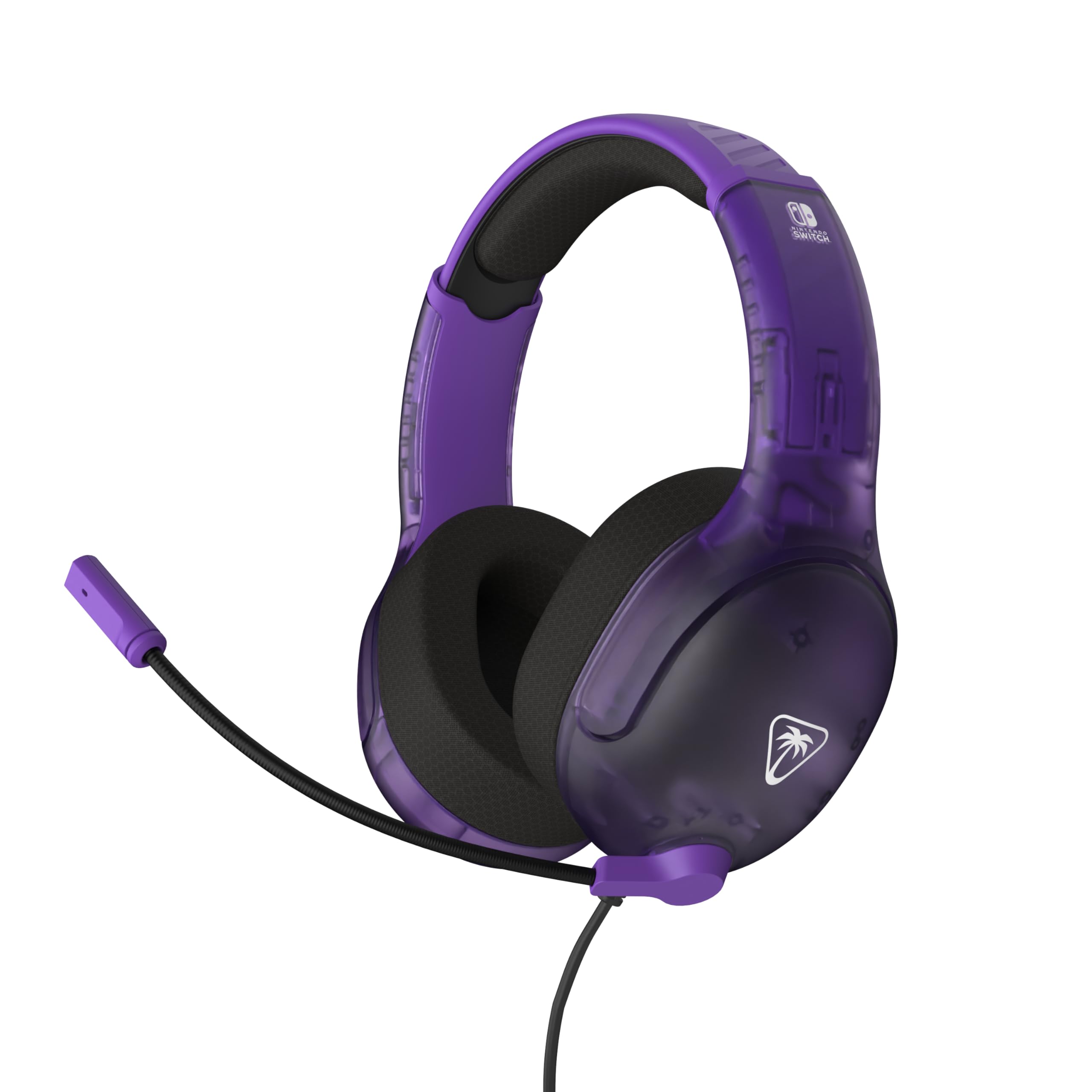 Turtle Beach Airlite Fit Ghost Purple Wired Gaming Headset for Nintendo Switch, 40mm Speakers, Flip-to-Mute Mic 4