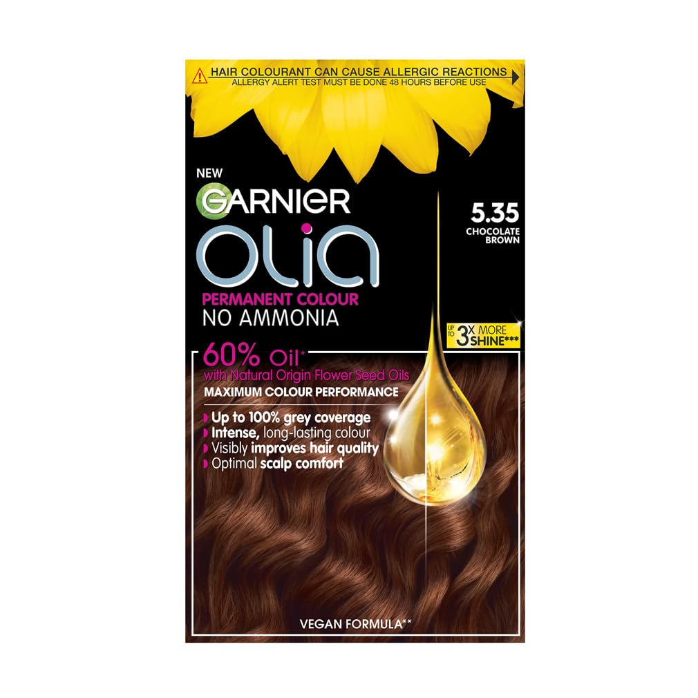 Garnier - Olia Permanent Hair Dye (5.35 Rich Chocolate Brown, 230g)