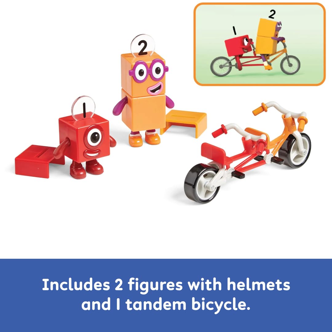 Numberblocks One and Two Bike Adventure - Tandem Bike Playset for Ages 3-7 11