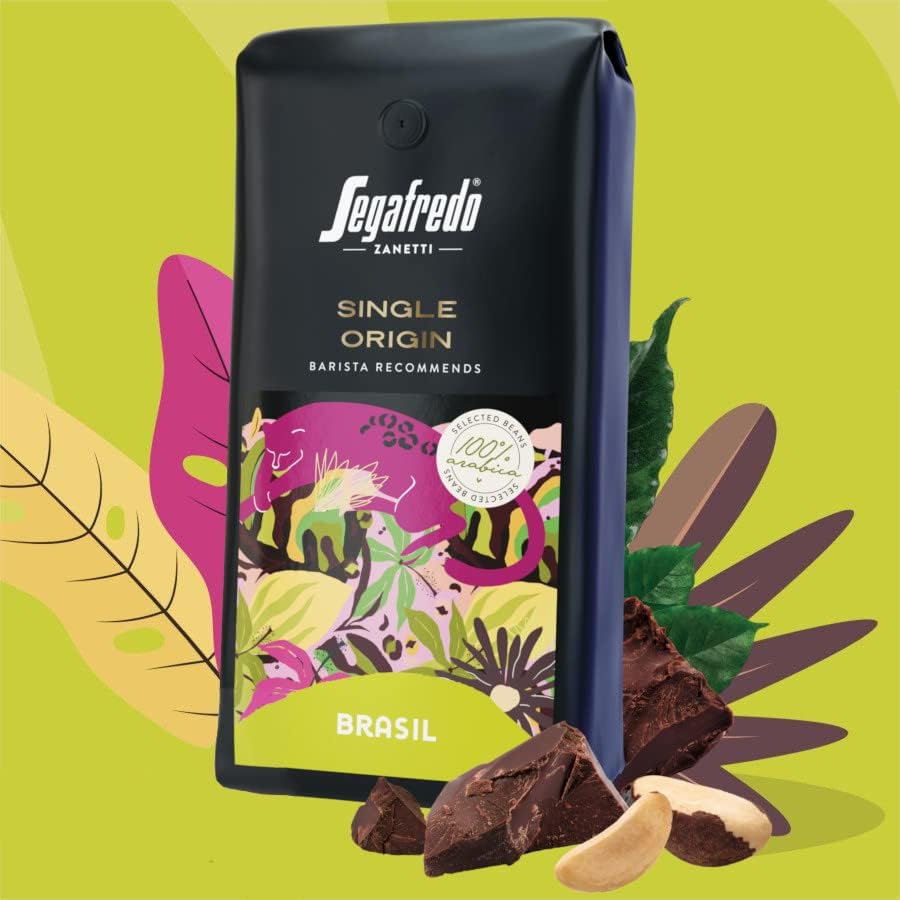 Segafredo Zanetti Single Origin Brasil 100% Arabica Coffee Beans - 1kg 4