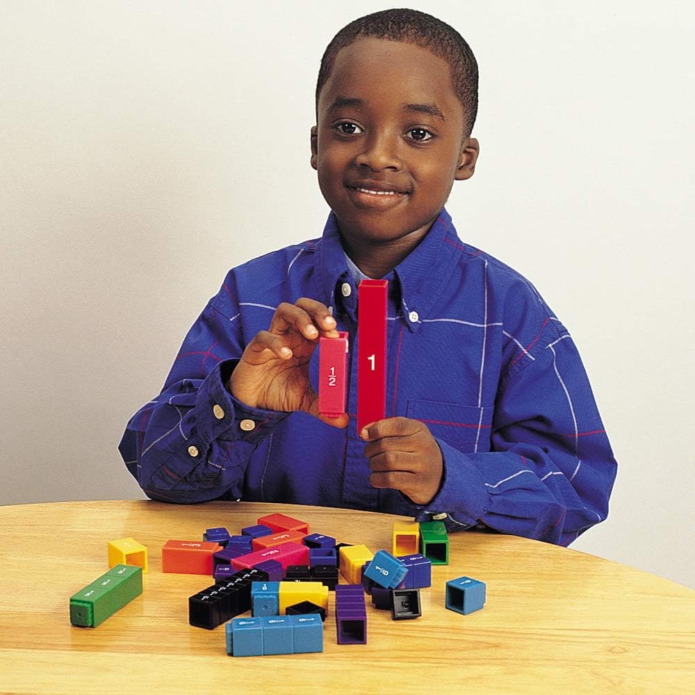 Learning Resources Fraction Tower Cubes - Educational Interlocking Math Manipulatives for Ages 6-10 9