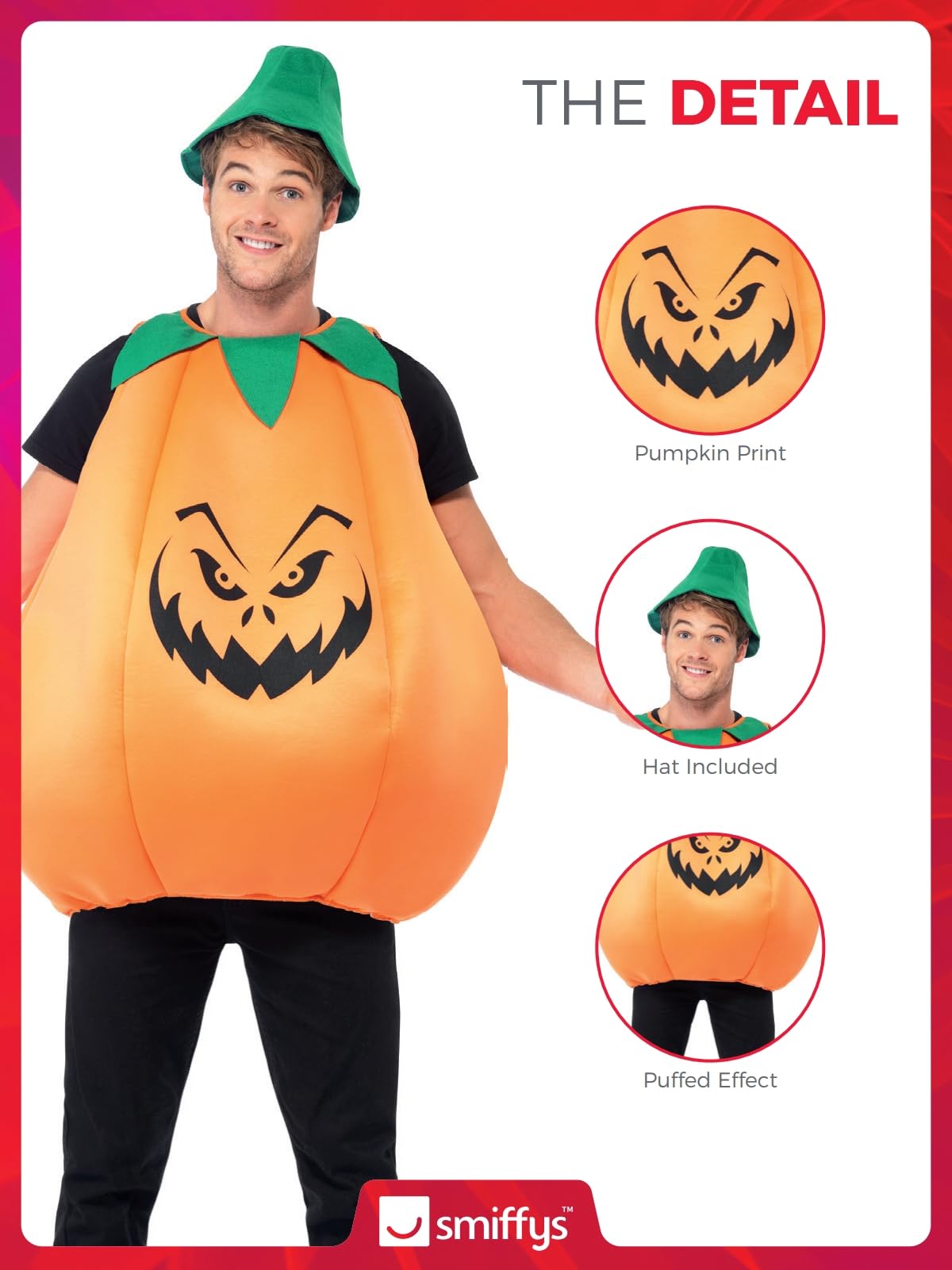 Smiffy's Pumpkin Costume - Adult One Size 5