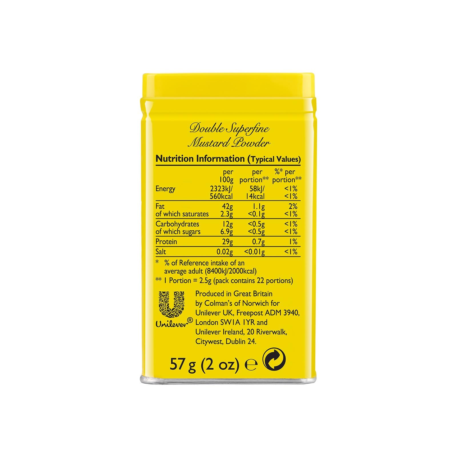 Colman's - Original English Mustard Powder Double Superfine, 57g 4