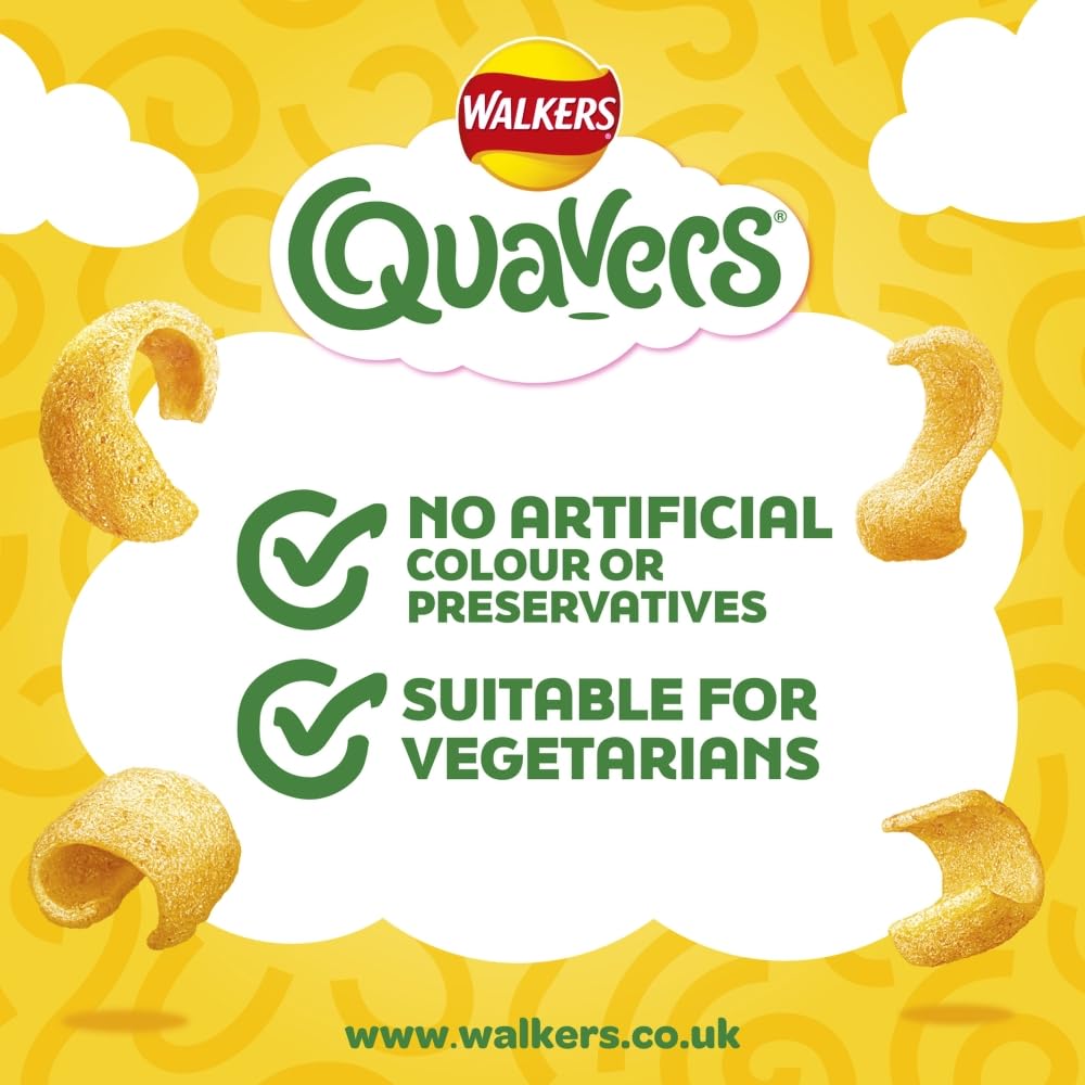 Walkers Quavers Cheese Multipack Snacks 6x16g 5