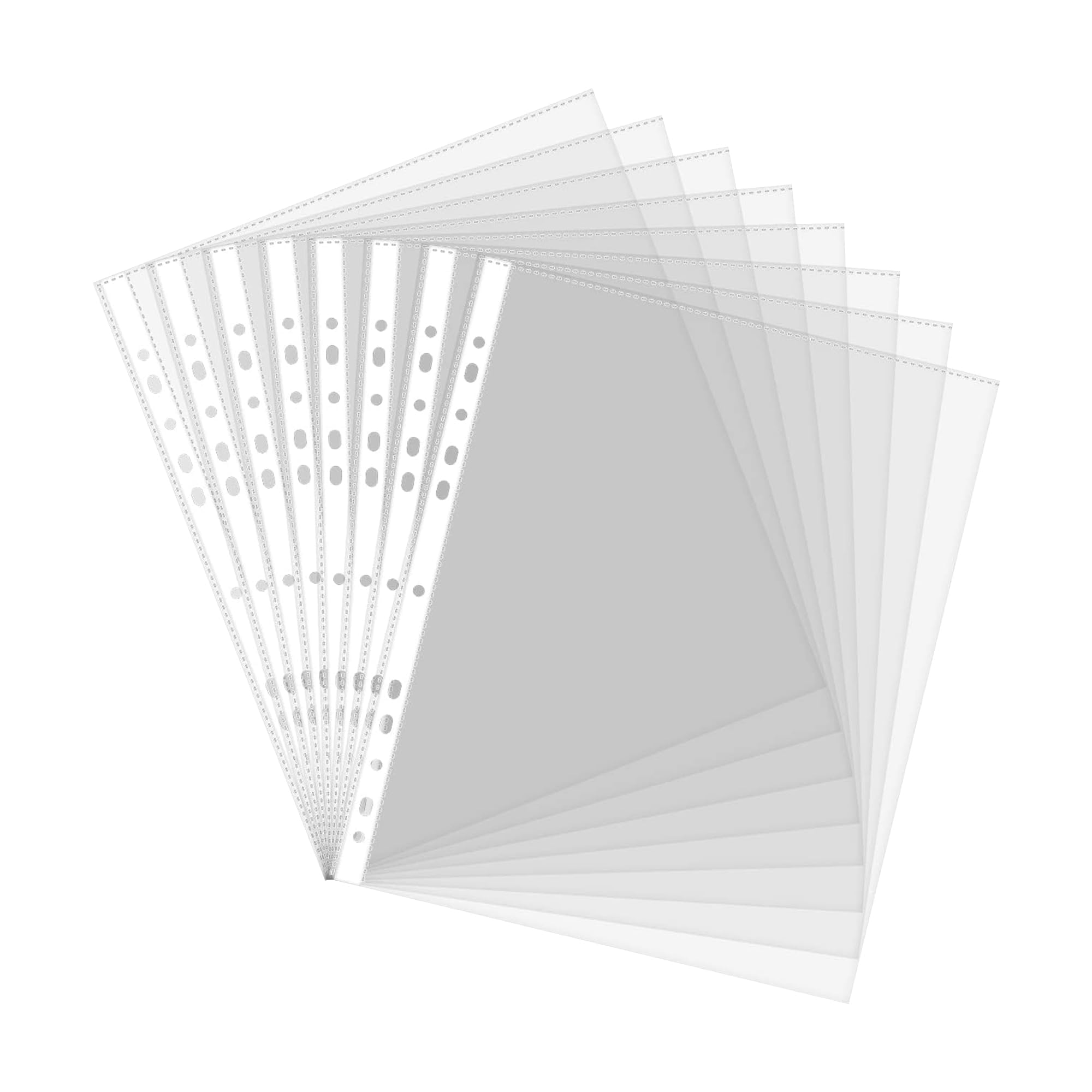 G4GADGET A4 Punched Pockets - 100 Pack | 30-35 Micron Polypropylene | Clear Frost Finish 1
