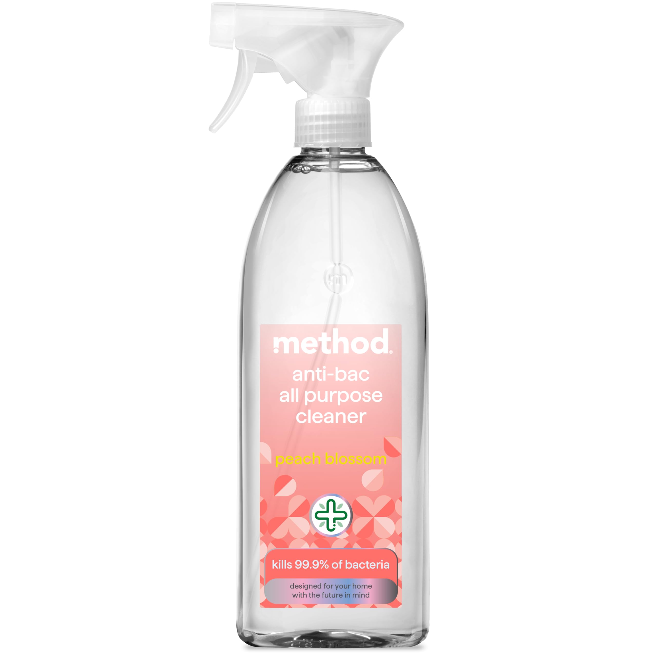 Method Antibacterial All Purpose Cleaner Spray - Kills 99.9% Bacteria | Peach Blossom Scent | 828ml