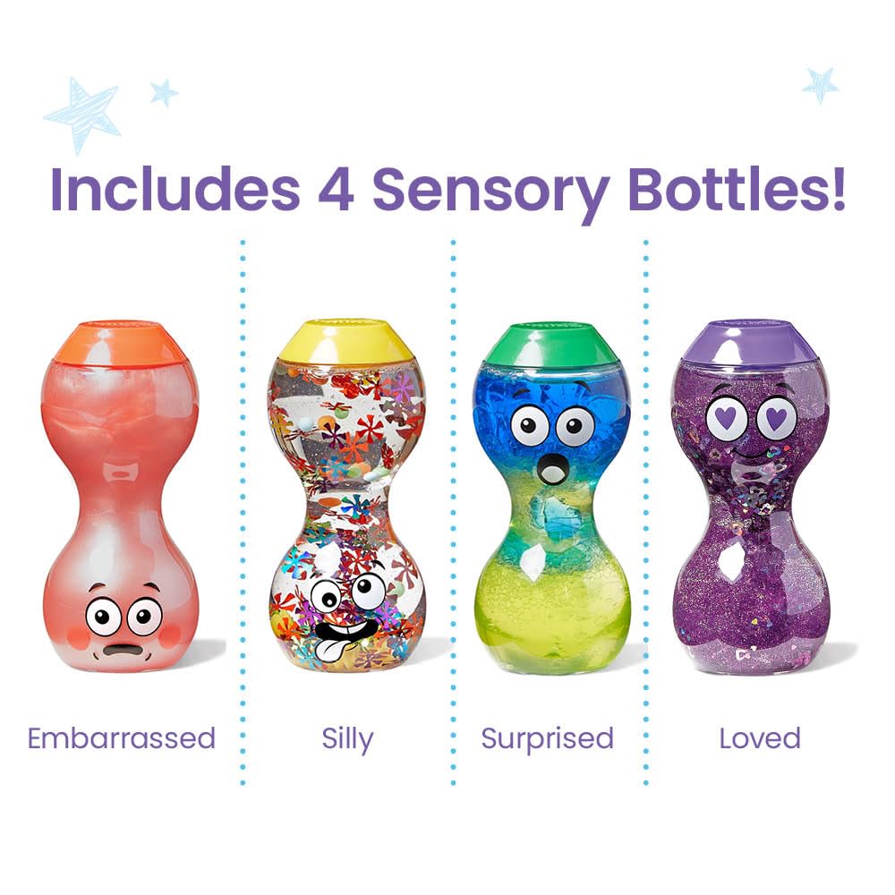Learning Resources Express Your Feelings Sensory Bottles - Embarrassed, Silly, Surprised, Loved 5