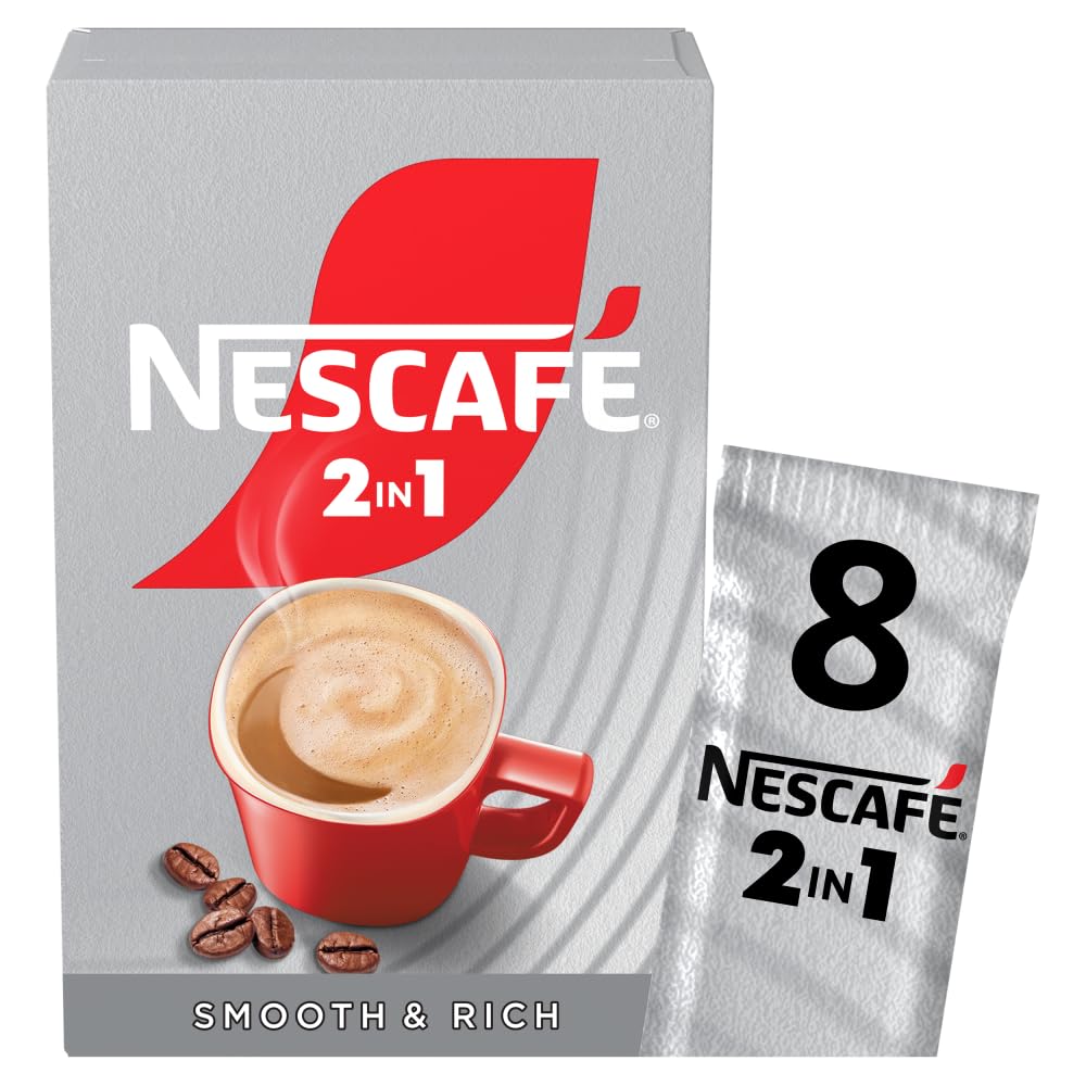 NESCAFÉ 2 IN 1 Original Instant Coffee (1 Pack of 8 Drinks)