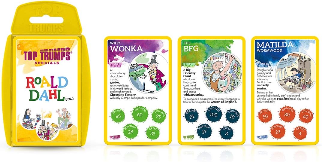 Top Trumps Roald Dahl Vol.1 Specials Card Game