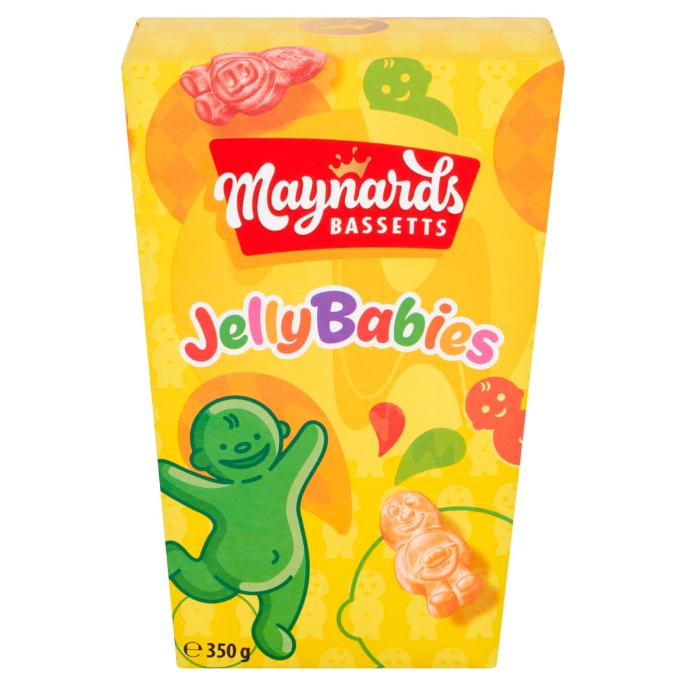 Maynards Bassetts Jelly Babies - Soft Fruity Jelly Candies, 350g