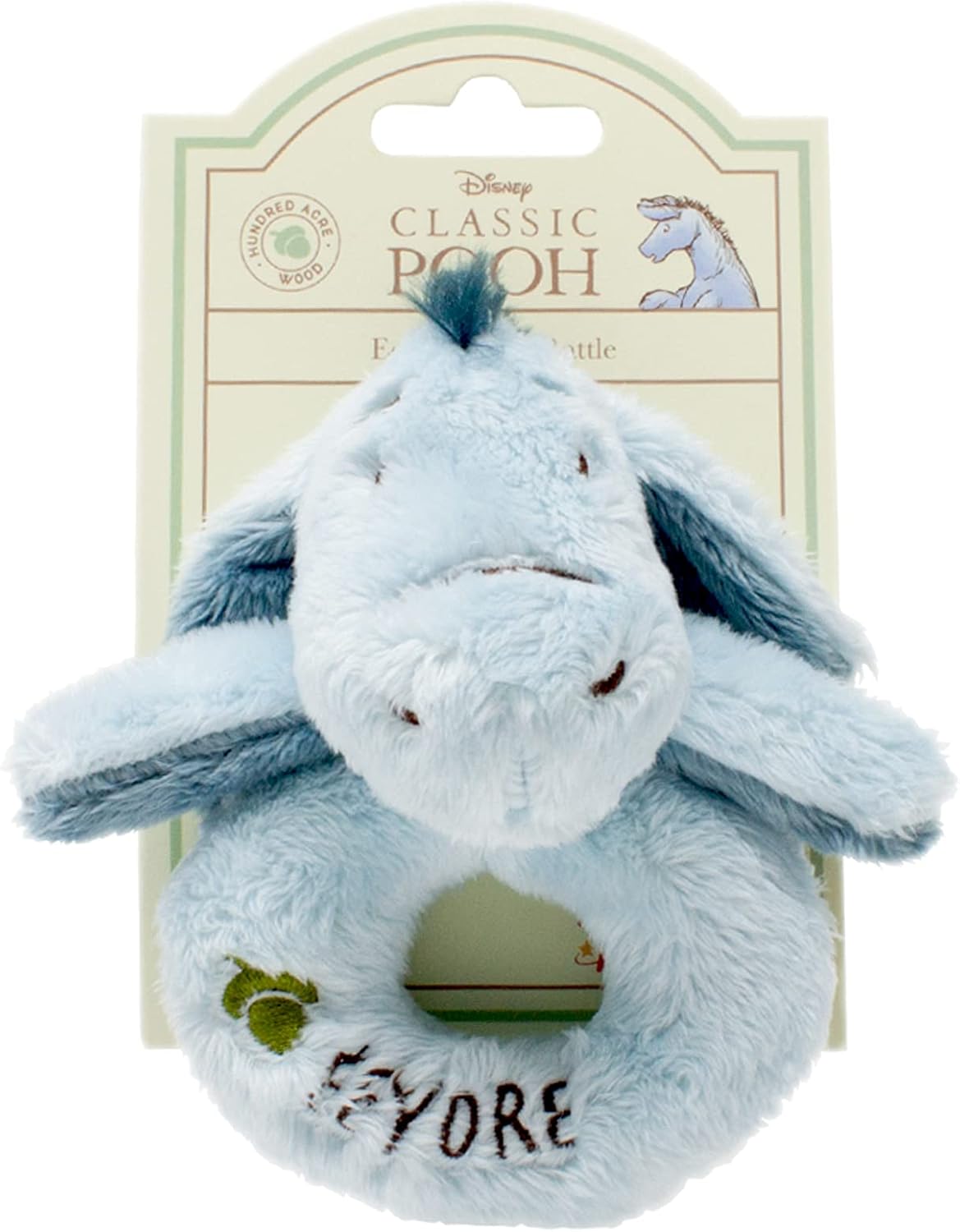 Eeyore Ring Rattle - Soft Plush Baby Toy for Newborns