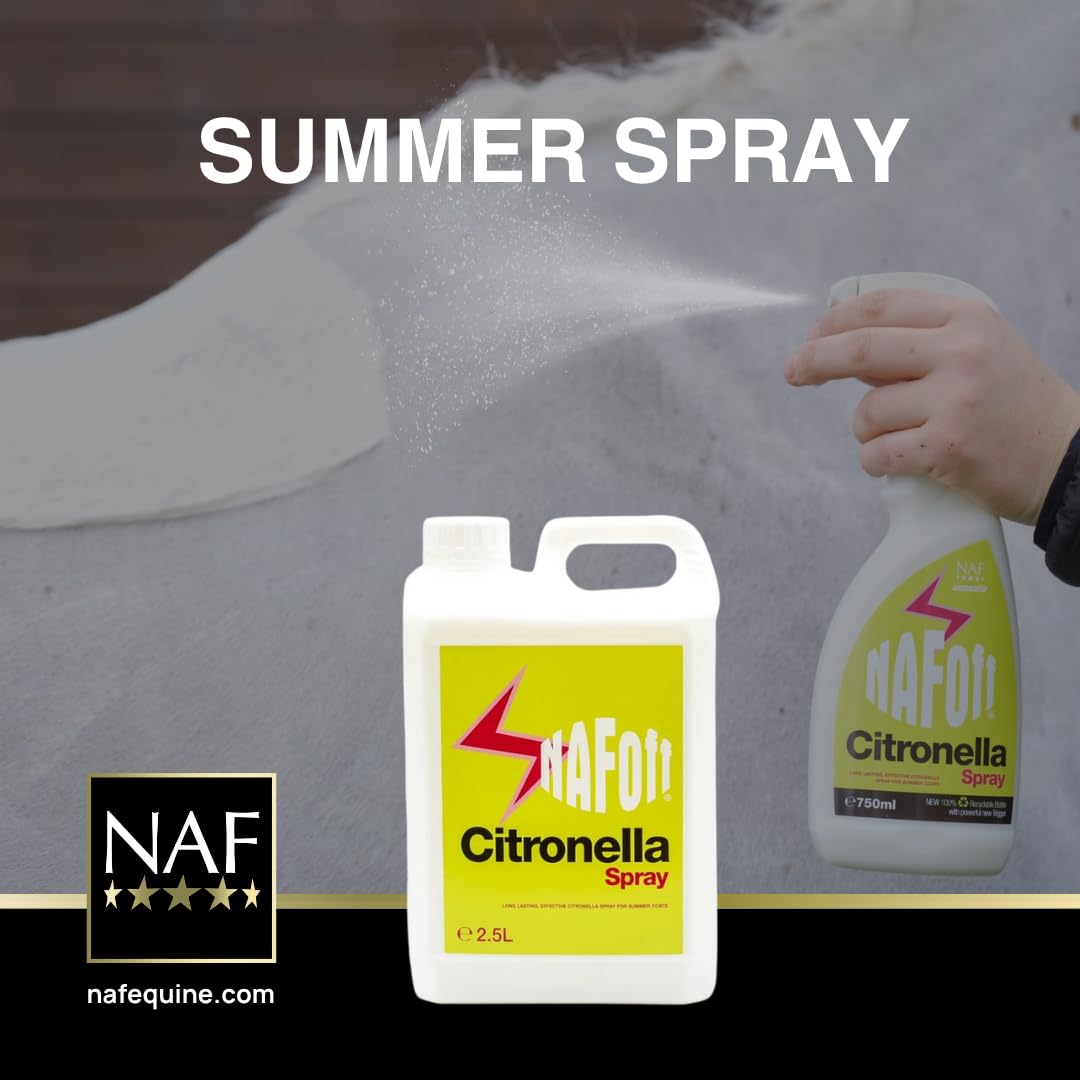 NAF Off Citronella Spray - Natural Summer Fly Repellent for Horses | 750ml Ready-to-Use 4