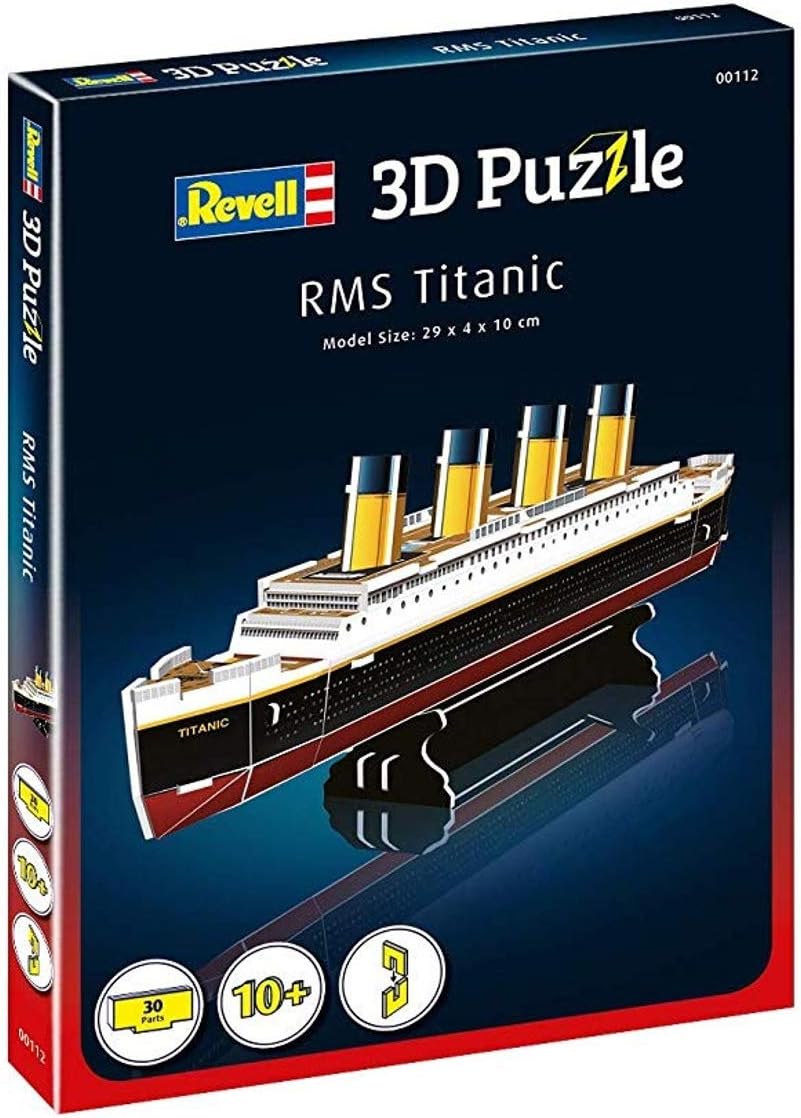 Revell 3D Puzzle RMS Titanic Model Kit - 30-Piece Building Set for Ages 3+ 3