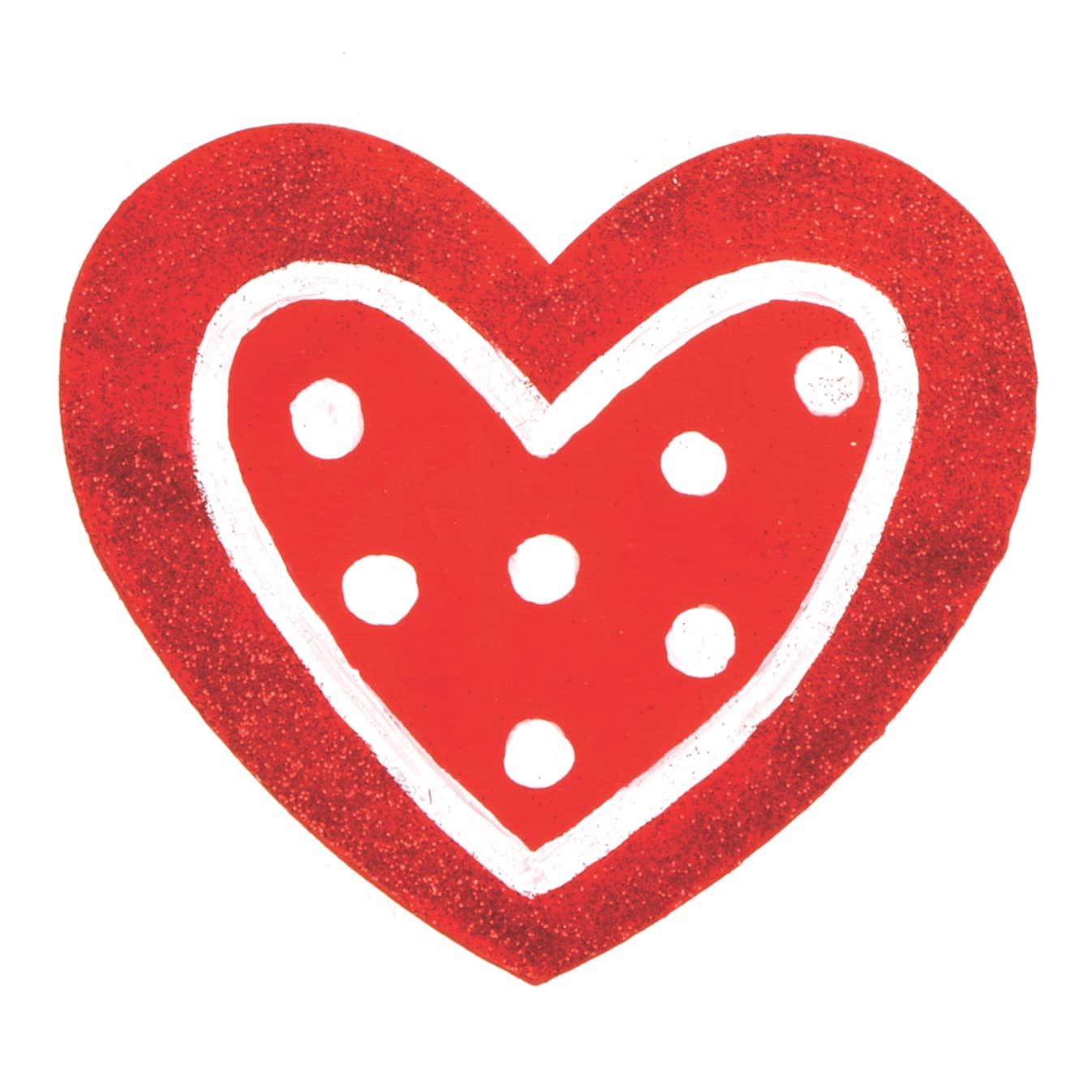 Baker Ross Heart Coasters - Pack of 10 Wooden Blanks for Crafting | 10.5 cm Diameter