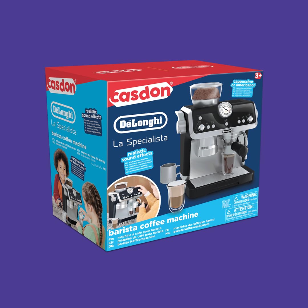 Casdon DeLonghi La Specialista Barista Coffee Machine - Pretend Play Toy for Ages 3+ 16