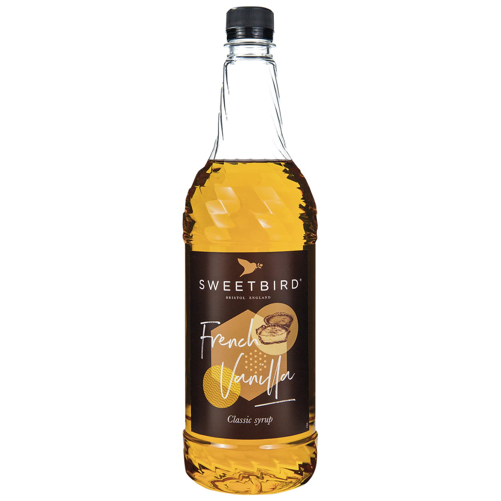 Sweetbird French Vanilla Syrup - 1 Litre Bottle | Vegan Friendly | Made with British Sugar 1