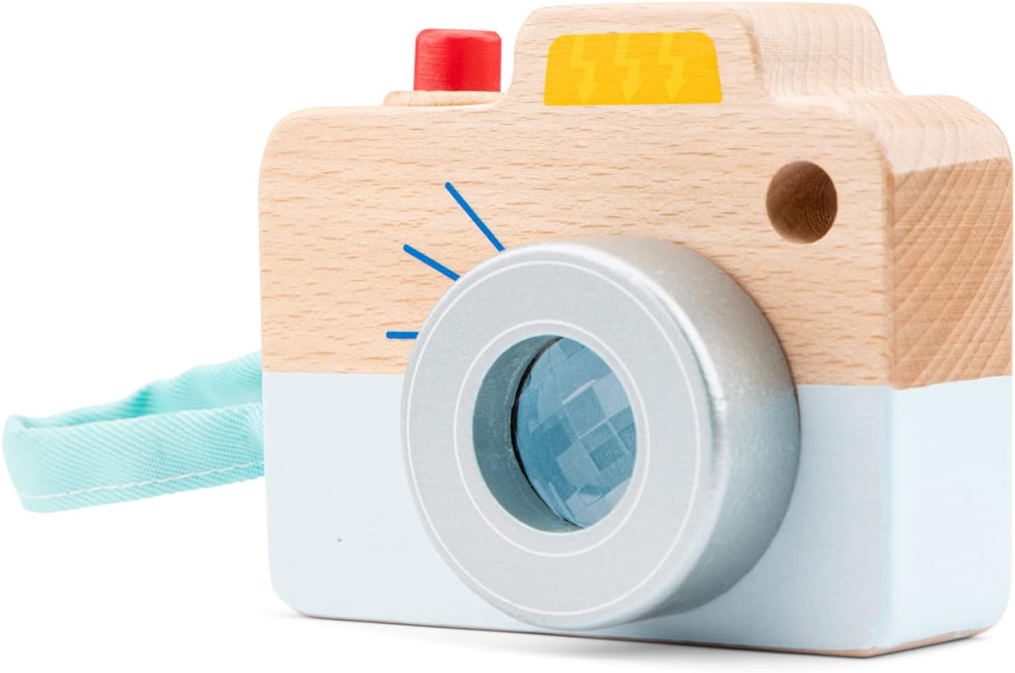 New Classic Toys Wooden Camera - Educational Color Perception Toy for Toddlers 18 Months+