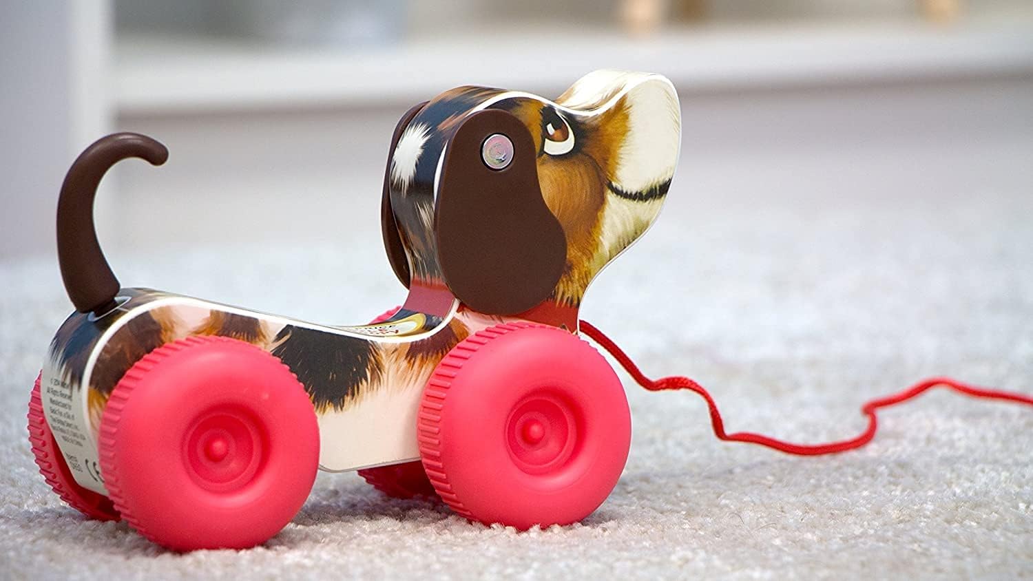 Fisher-Price Little Snoopy Pull-Along Toy - Retro Wooden Dog for Toddlers 6m+ 4